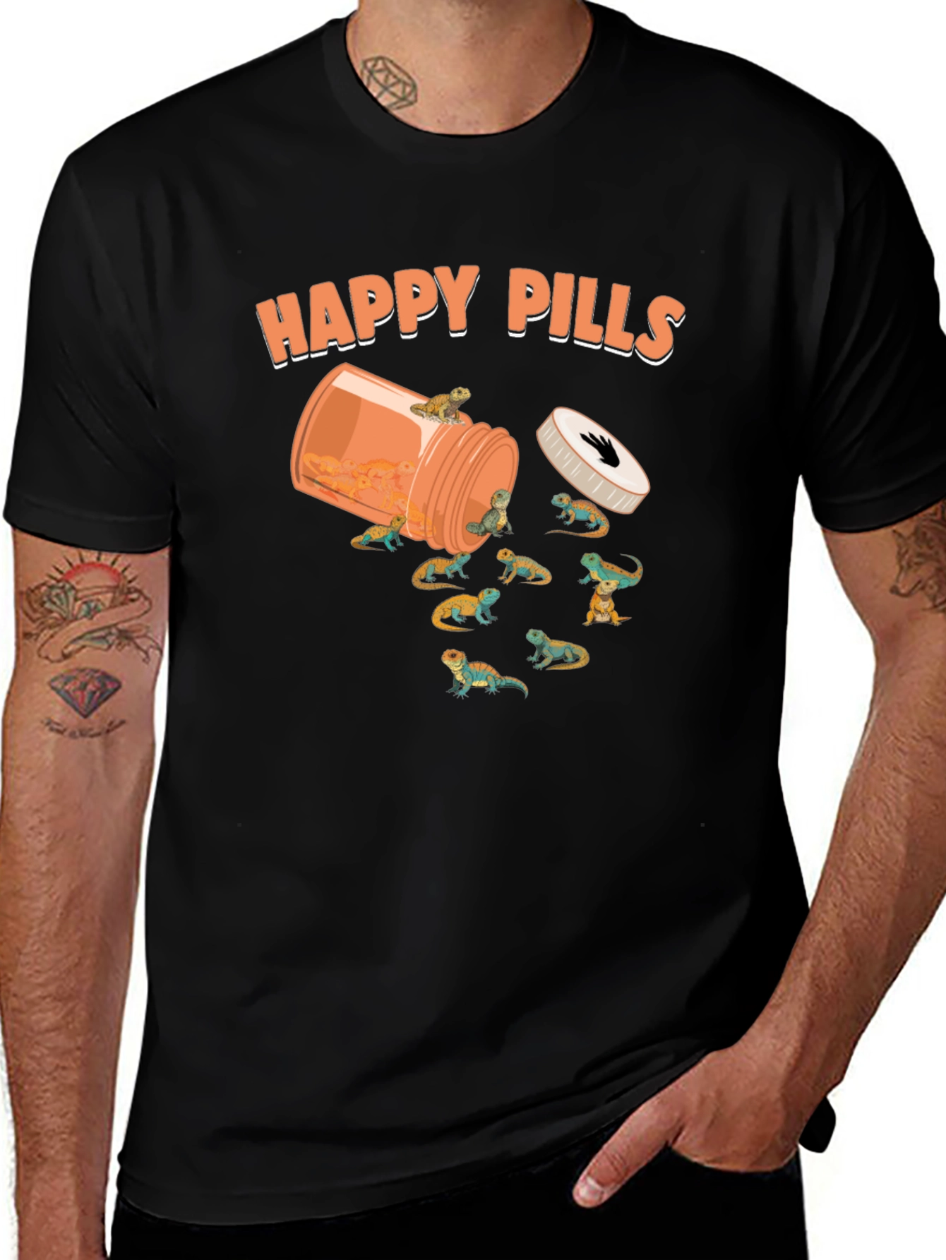 Happy Pills Bearded Dragon T-Shirt