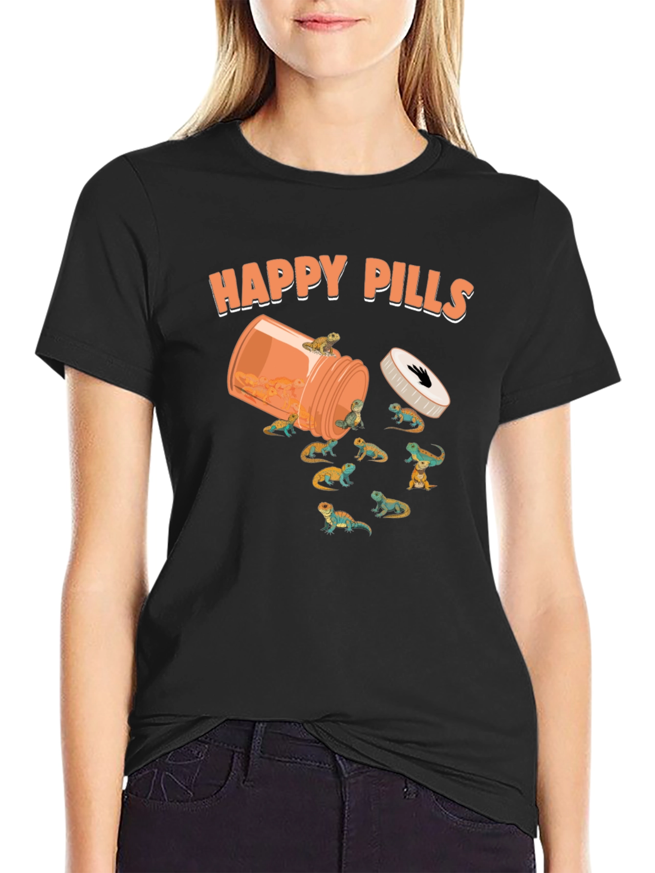 Happy Pills Bearded Dragon T-Shirt