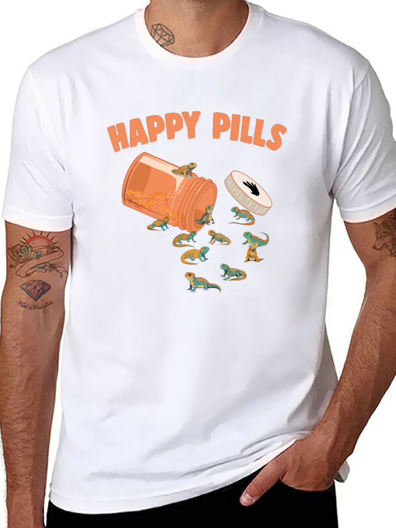 Happy Pills Bearded Dragon T-Shirt
