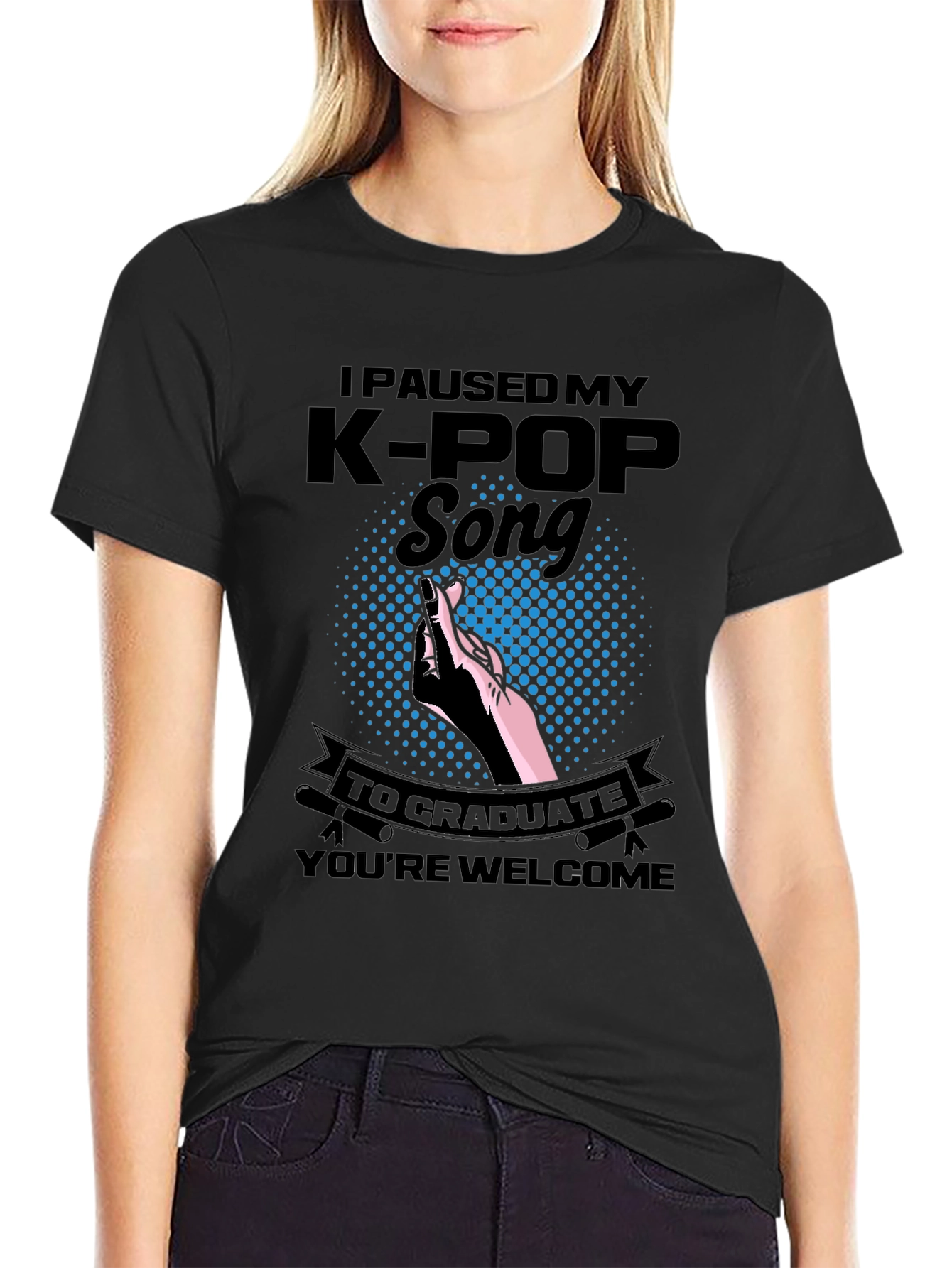 I Paused My K-Pop Song Graduation T-Shirt