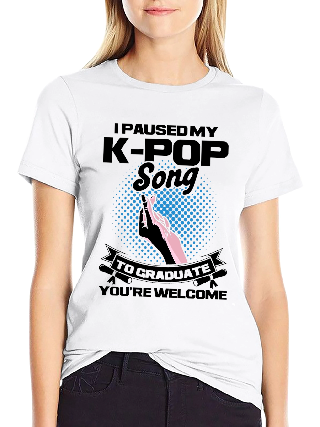 I Paused My K-Pop Song Graduation T-Shirt