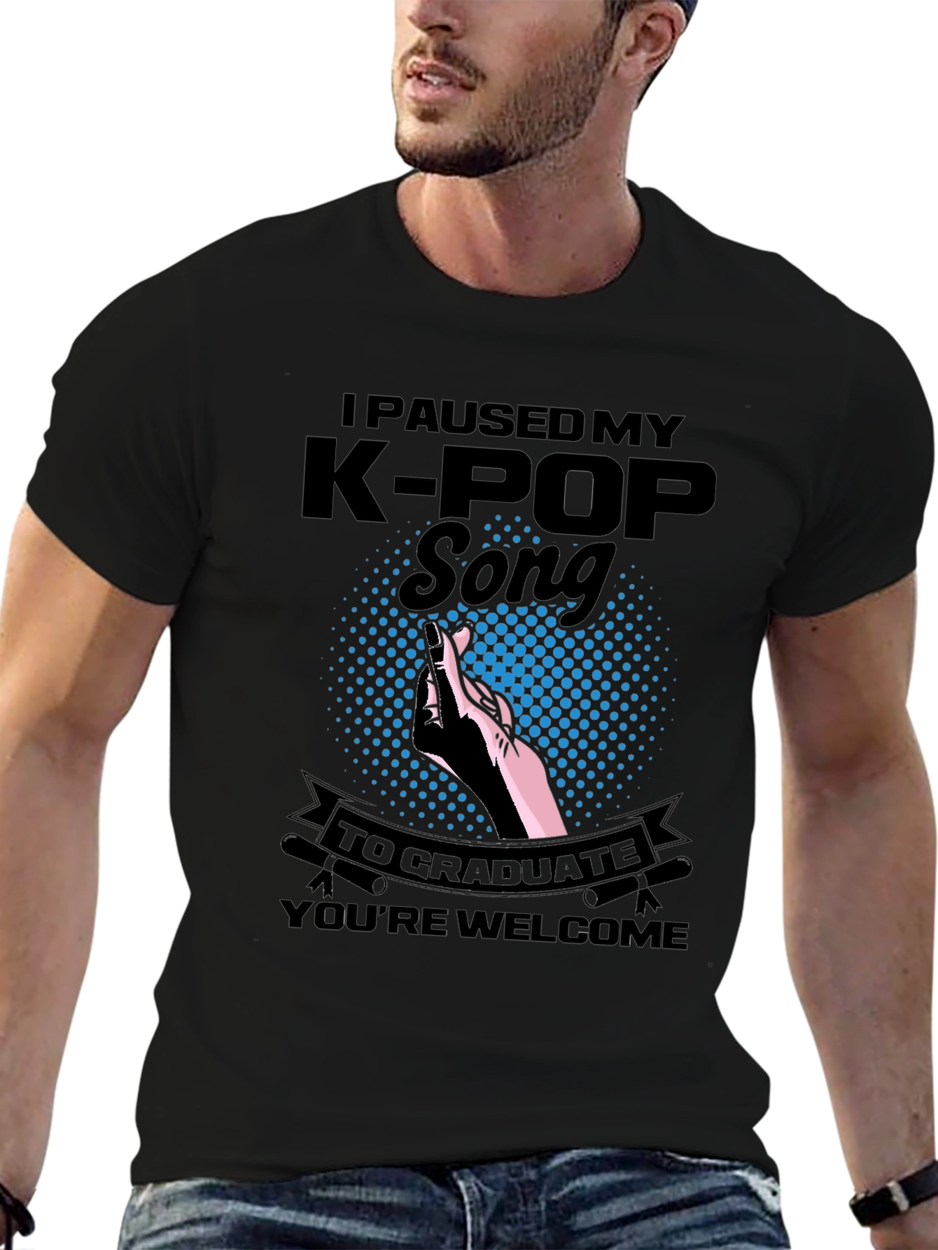 I Paused My K-Pop Song Graduation T-Shirt