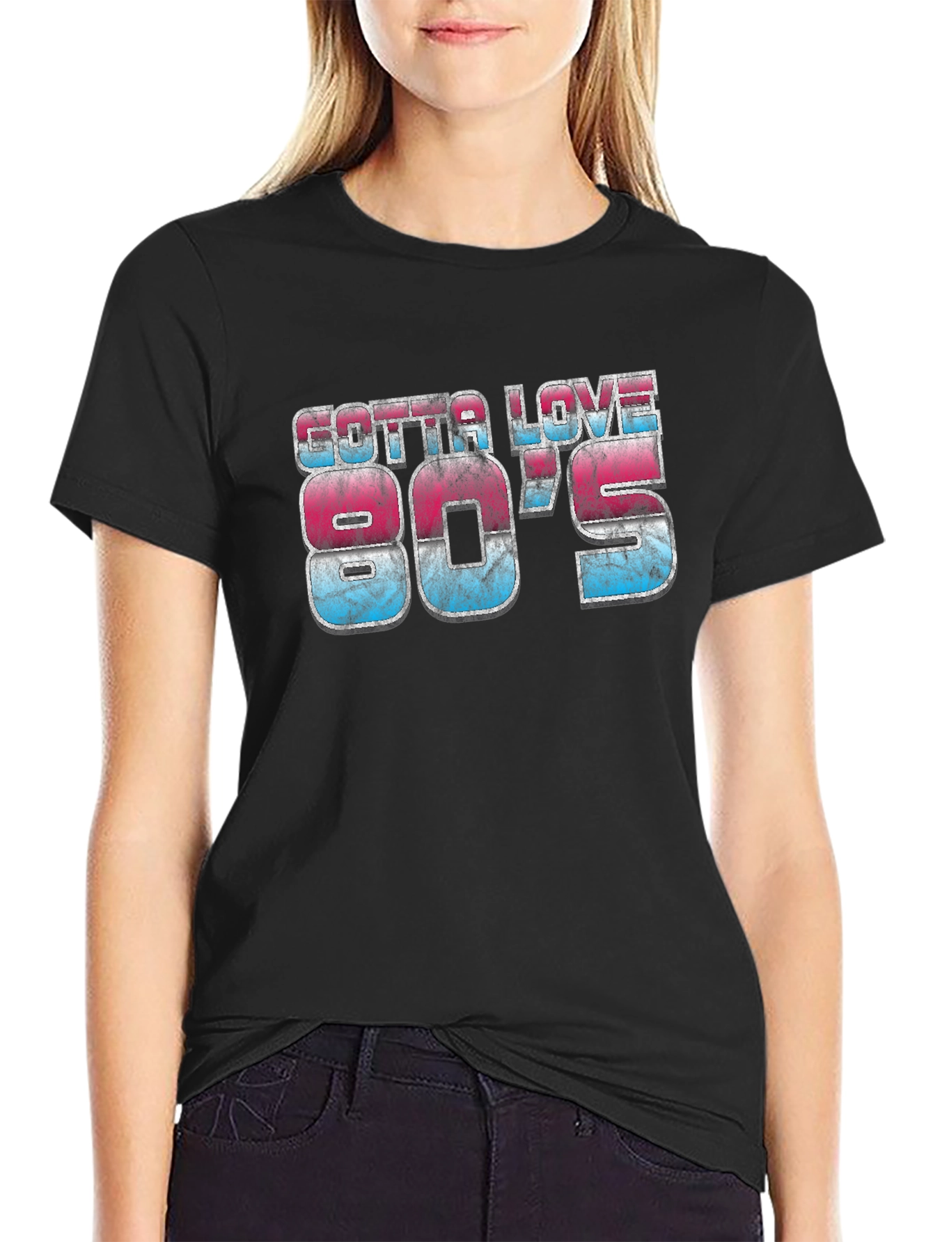 Gotta Love 80s Graphic T-Shirt Retro Black