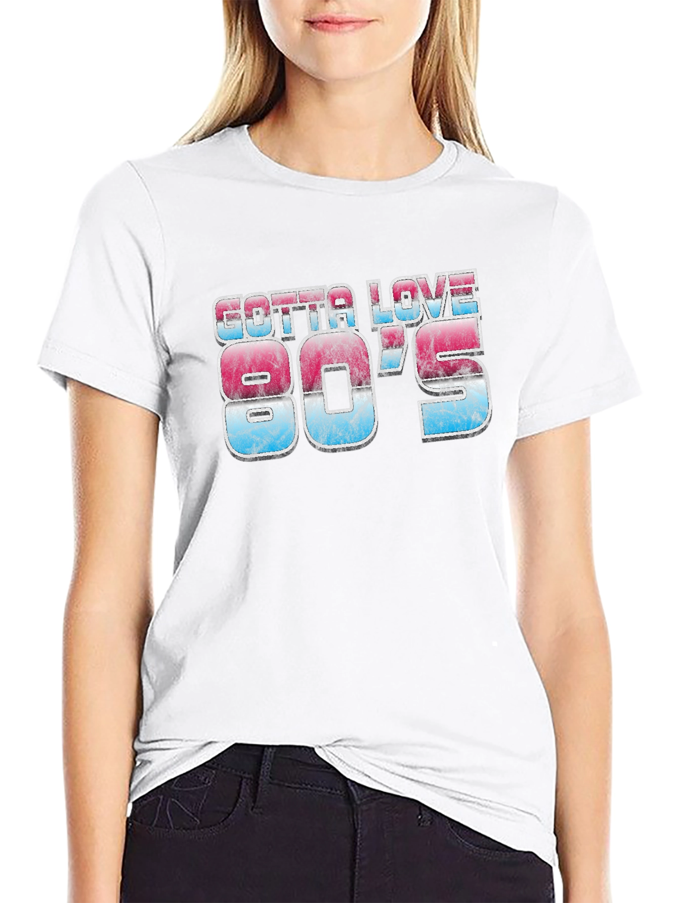 Gotta Love 80s Graphic T-Shirt Retro Black