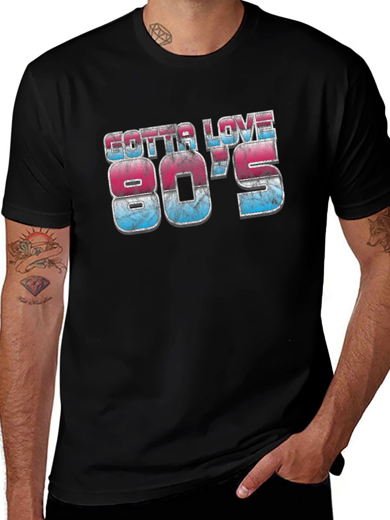 Gotta Love 80s Graphic T-Shirt Retro Black