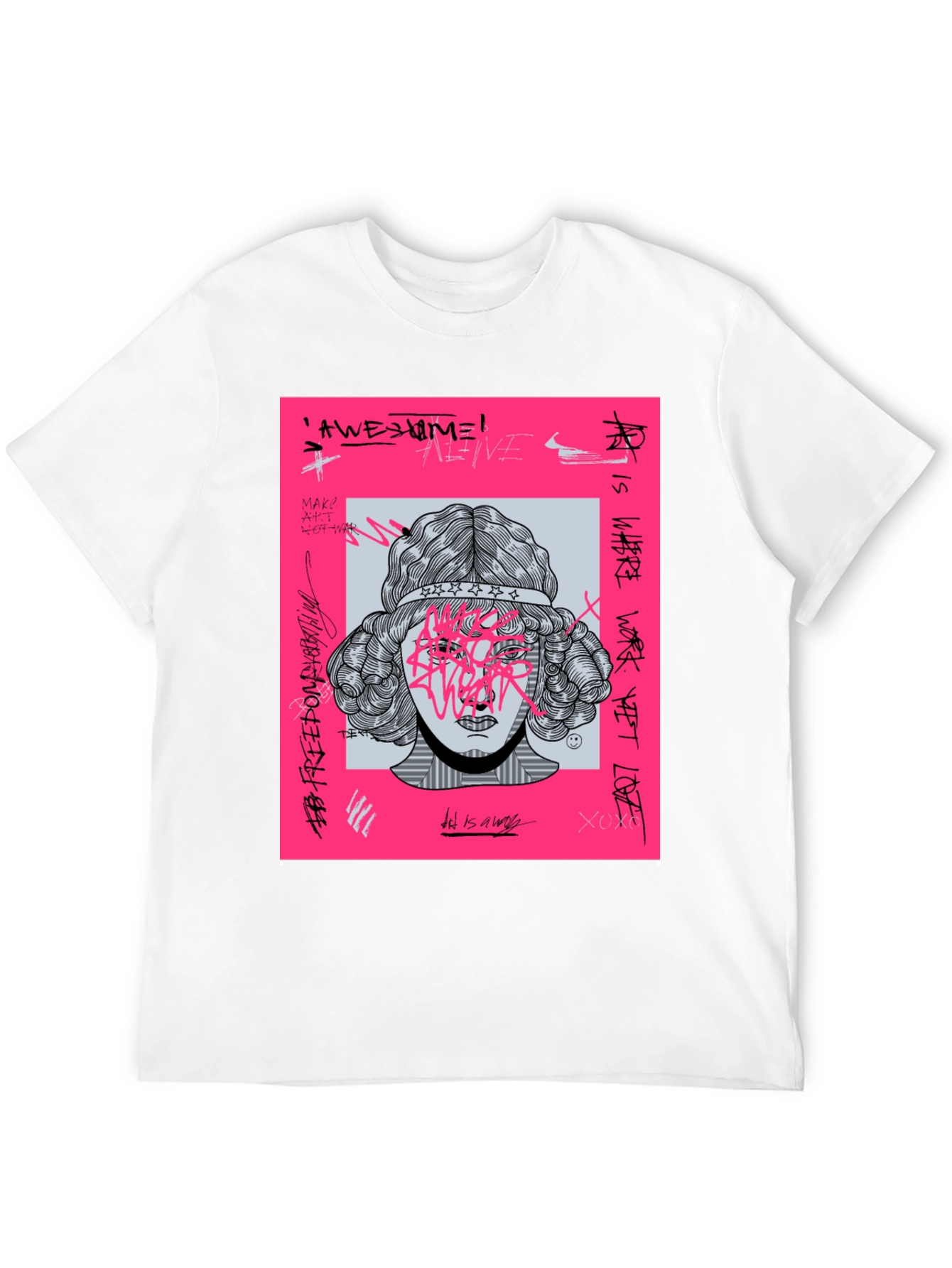 Edgy Graphic Print T-Shirt