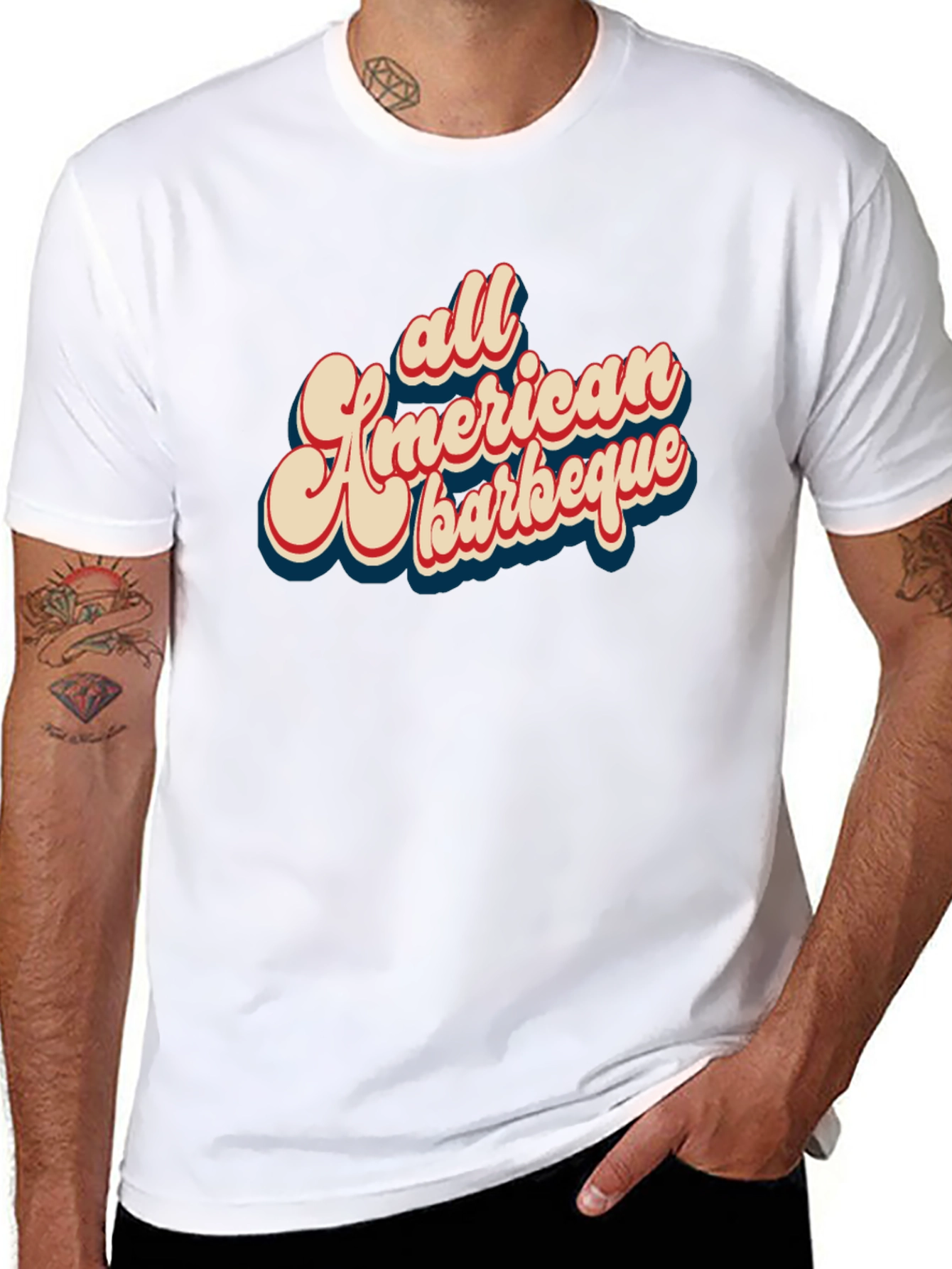 All American Barbeque Graphic T-Shirt
