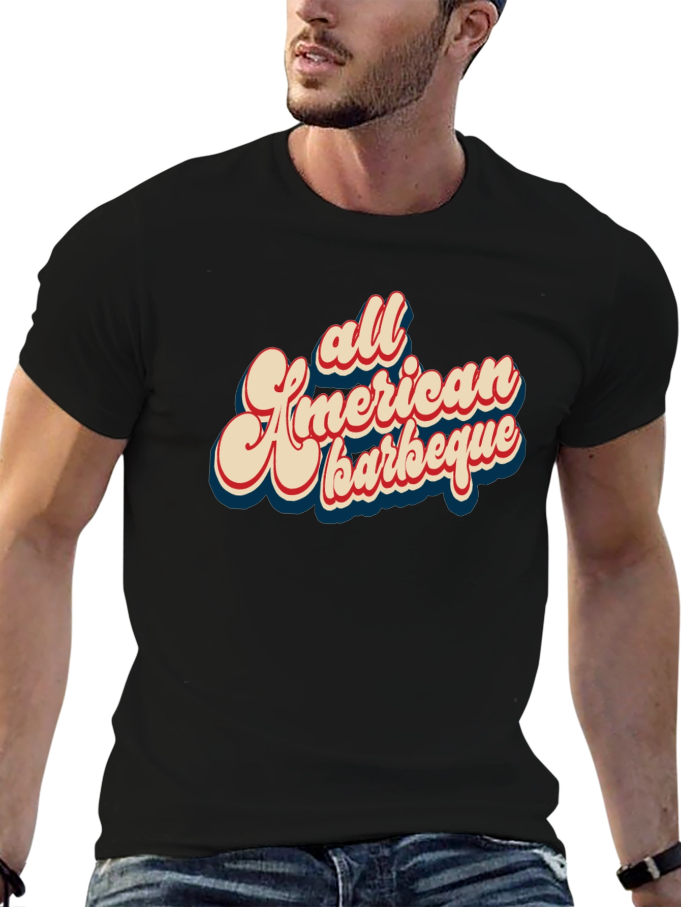 All American Barbeque Graphic T-Shirt