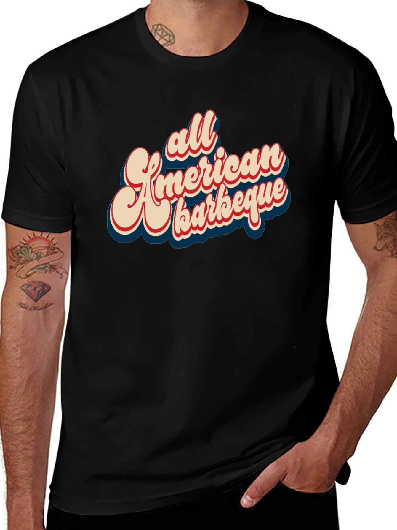 All American Barbeque Graphic T-Shirt