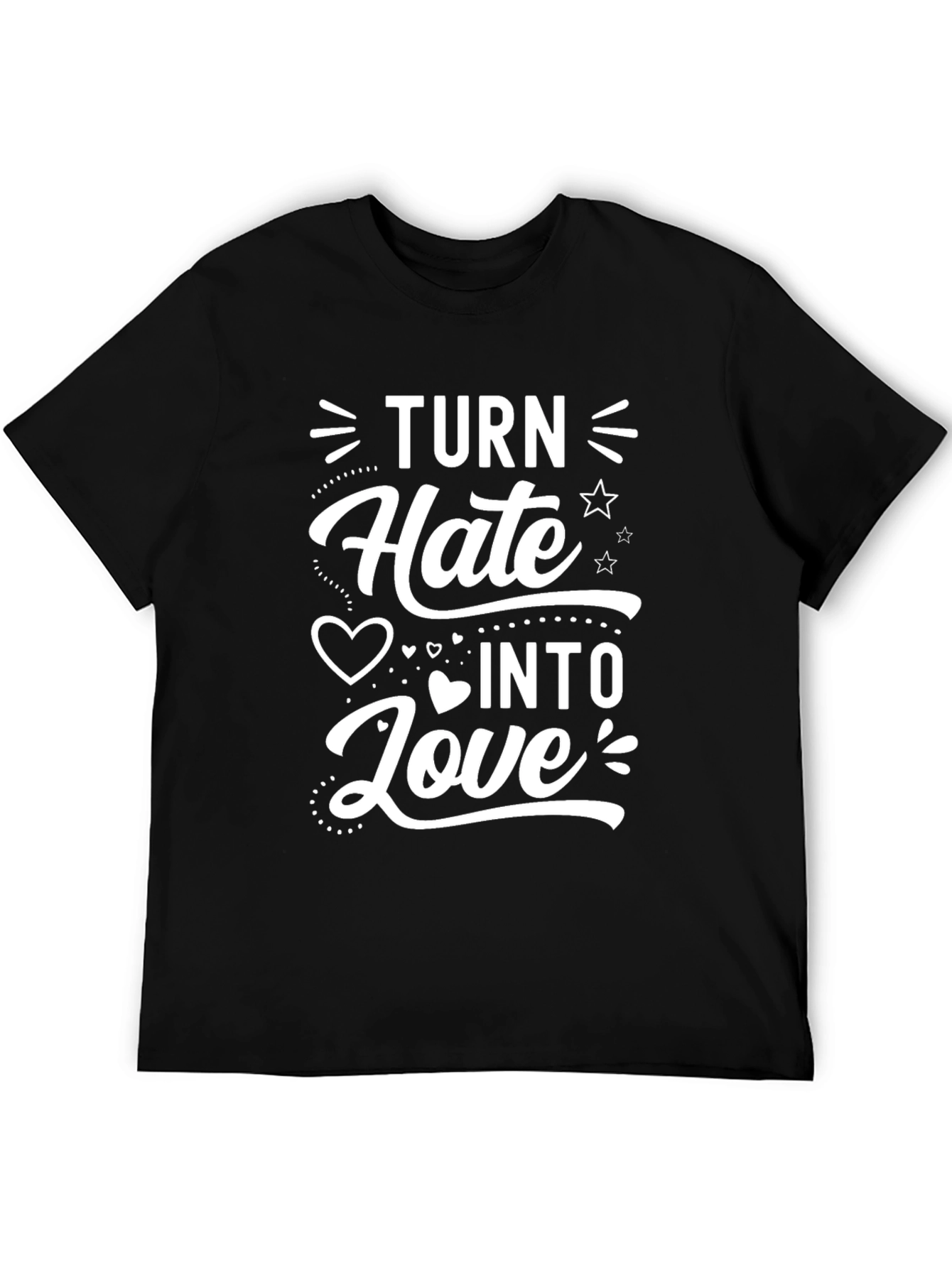 Turn Hate Into Love Graphic T-Shirt
