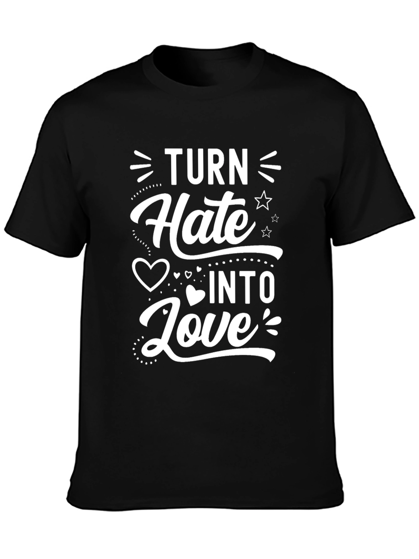Turn Hate Into Love Graphic T-Shirt