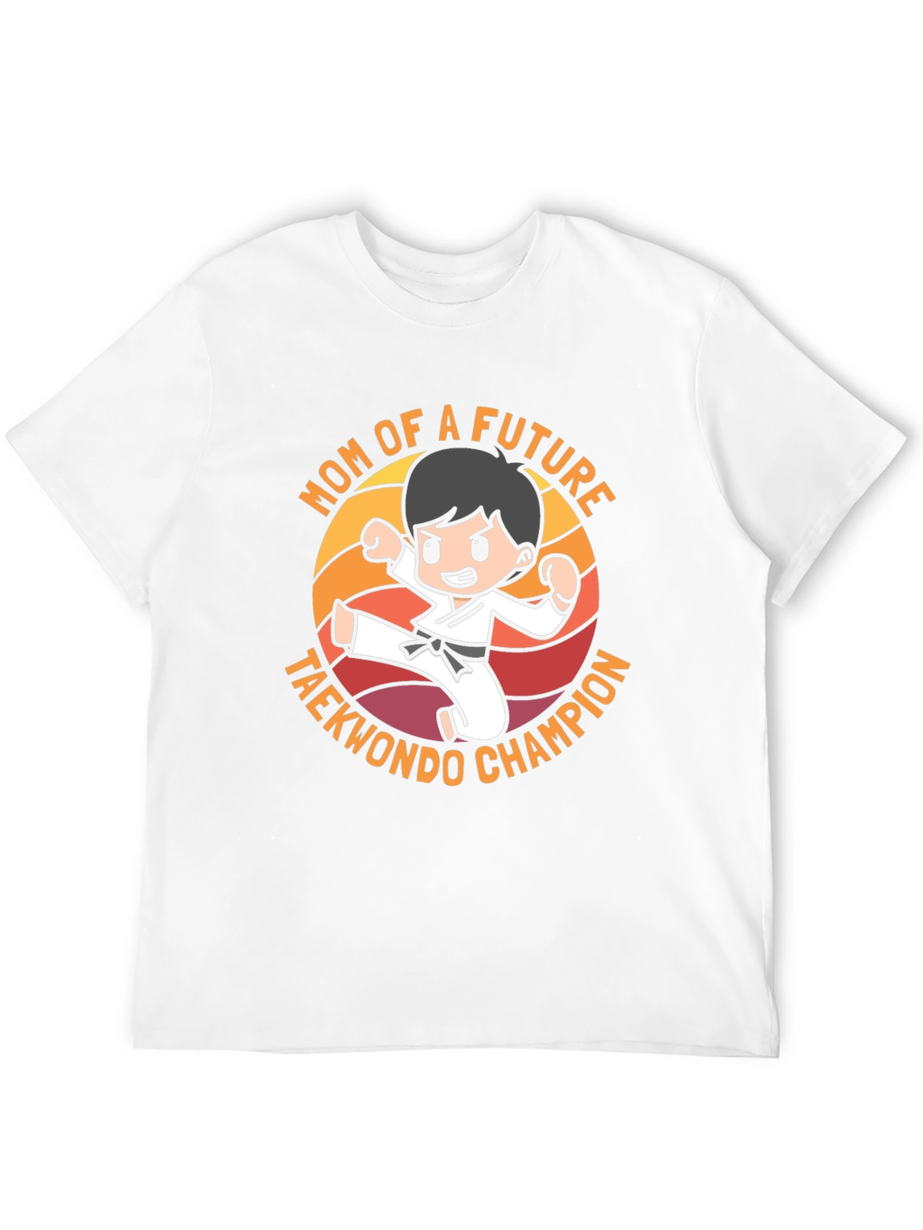Mom of Future Taekwondo Champion Black T-Shirt