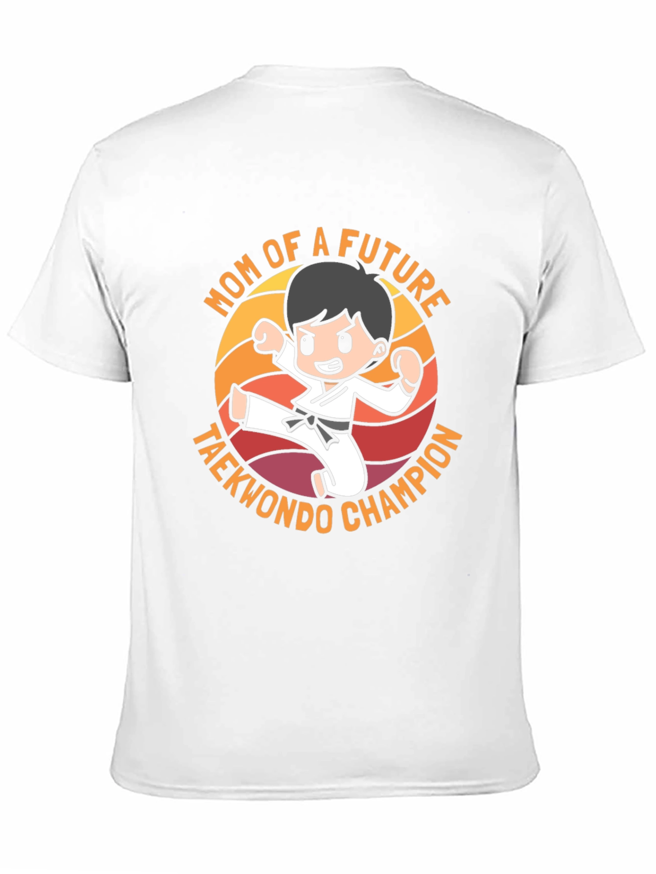 Mom of Future Taekwondo Champion Black T-Shirt