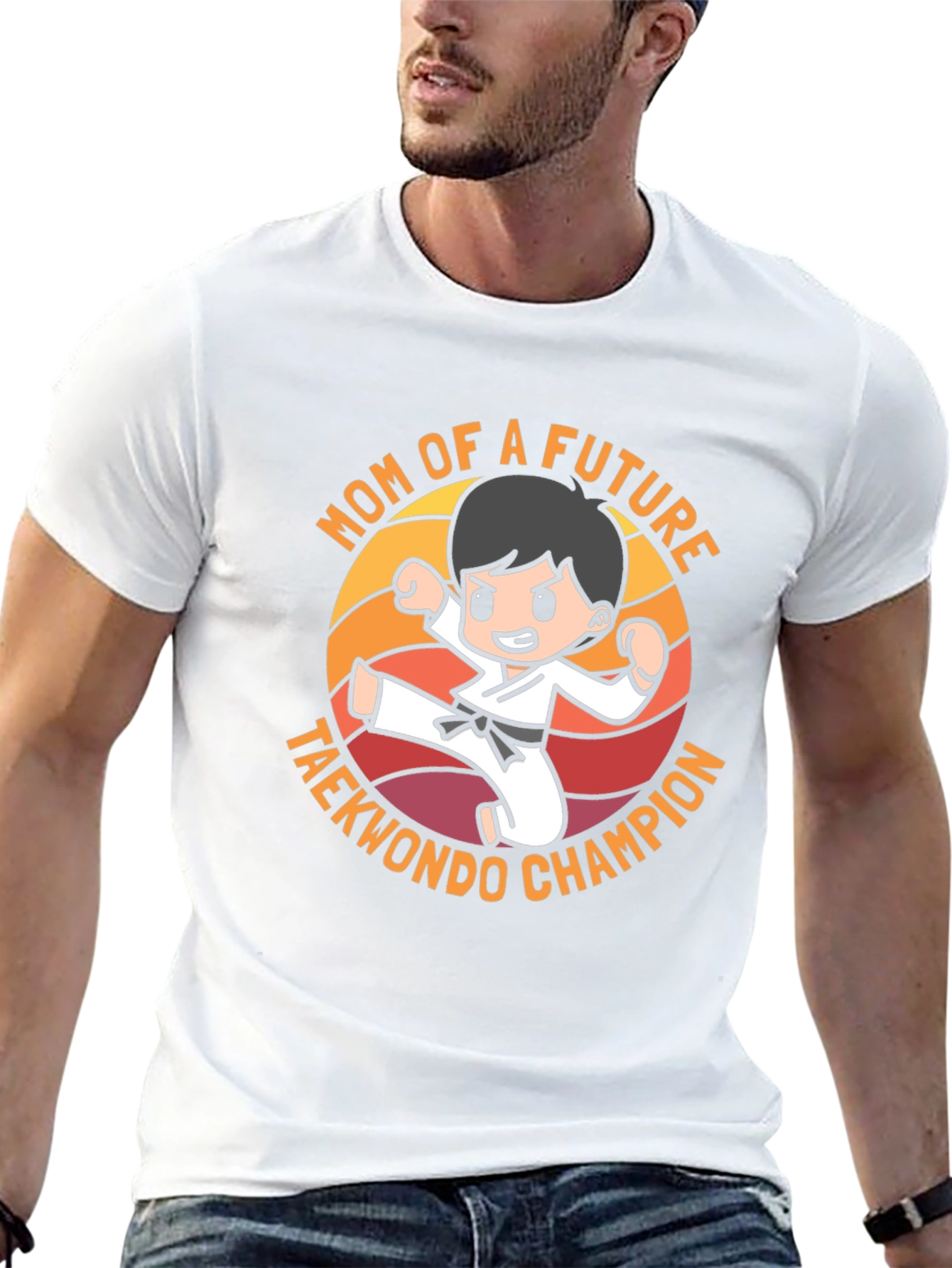 Mom of Future Taekwondo Champion Black T-Shirt