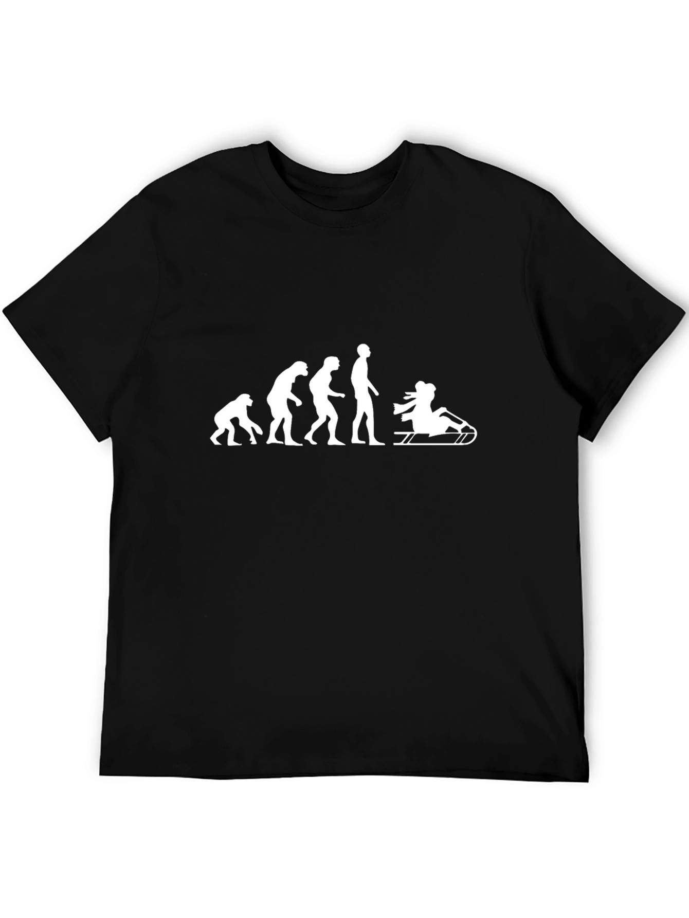 Evolution Sledding Funny Graphic Tee