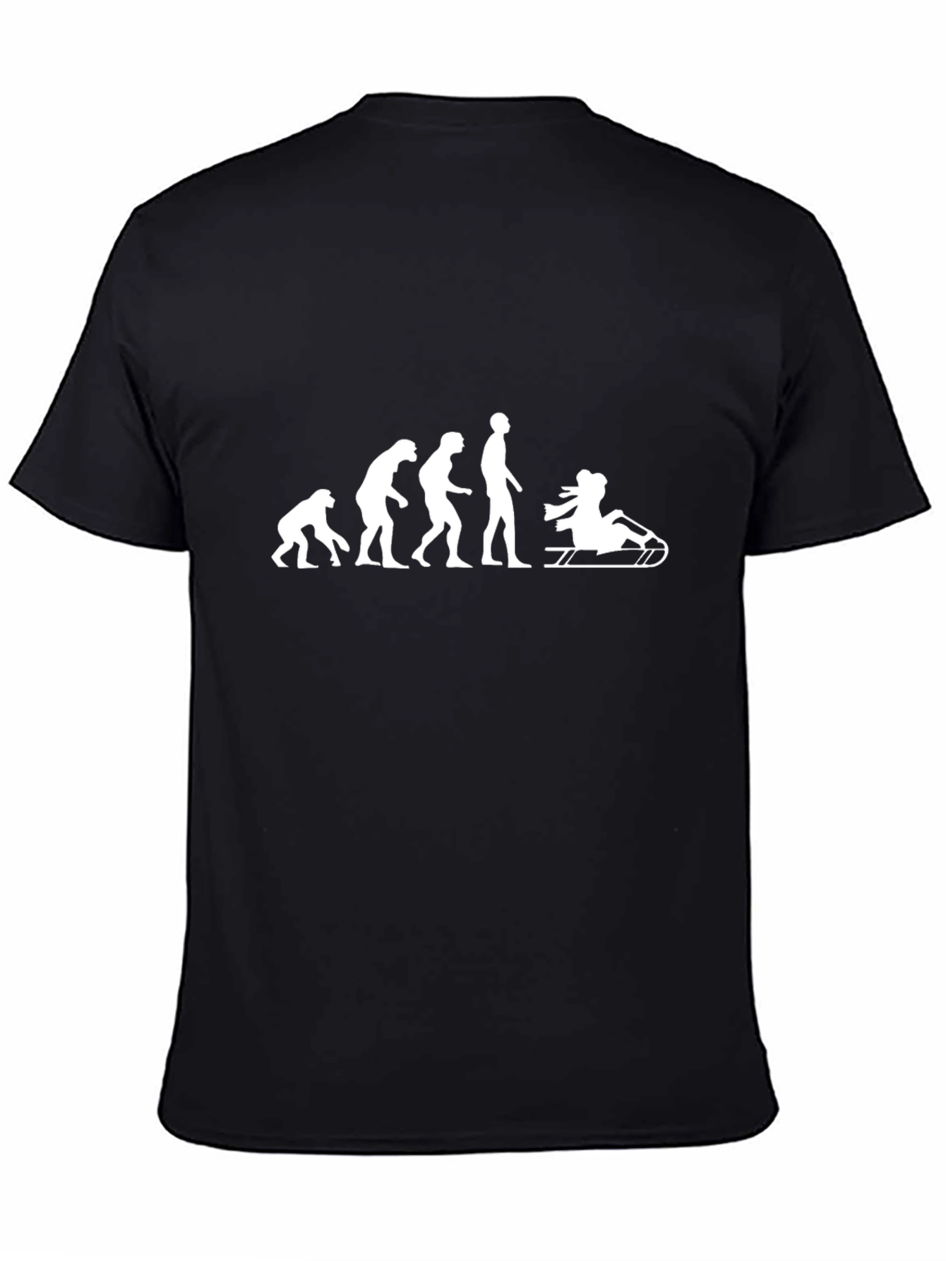 Evolution Sledding Funny Graphic Tee
