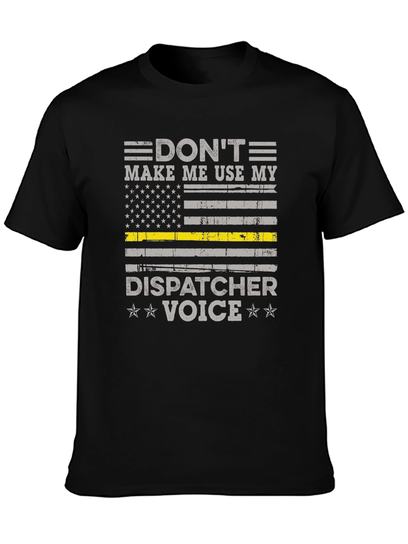 Dispatcher Voice Tee - Thin Yellow Line Graphic T-Shirt