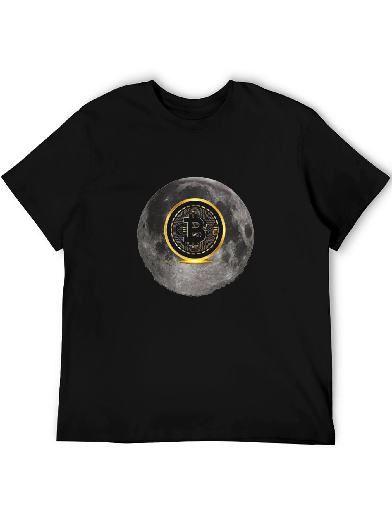 Bitcoin Moon Graphic Tee - Crypto Fashion