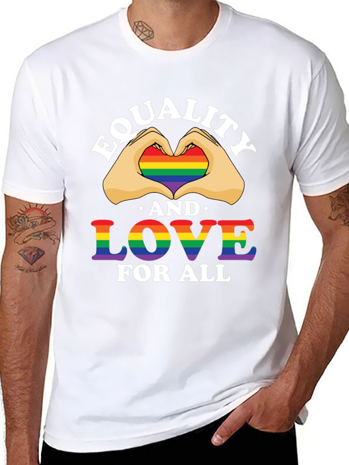 Equality and Love T-Shirt - Pride LGBTQ+ Rainbow