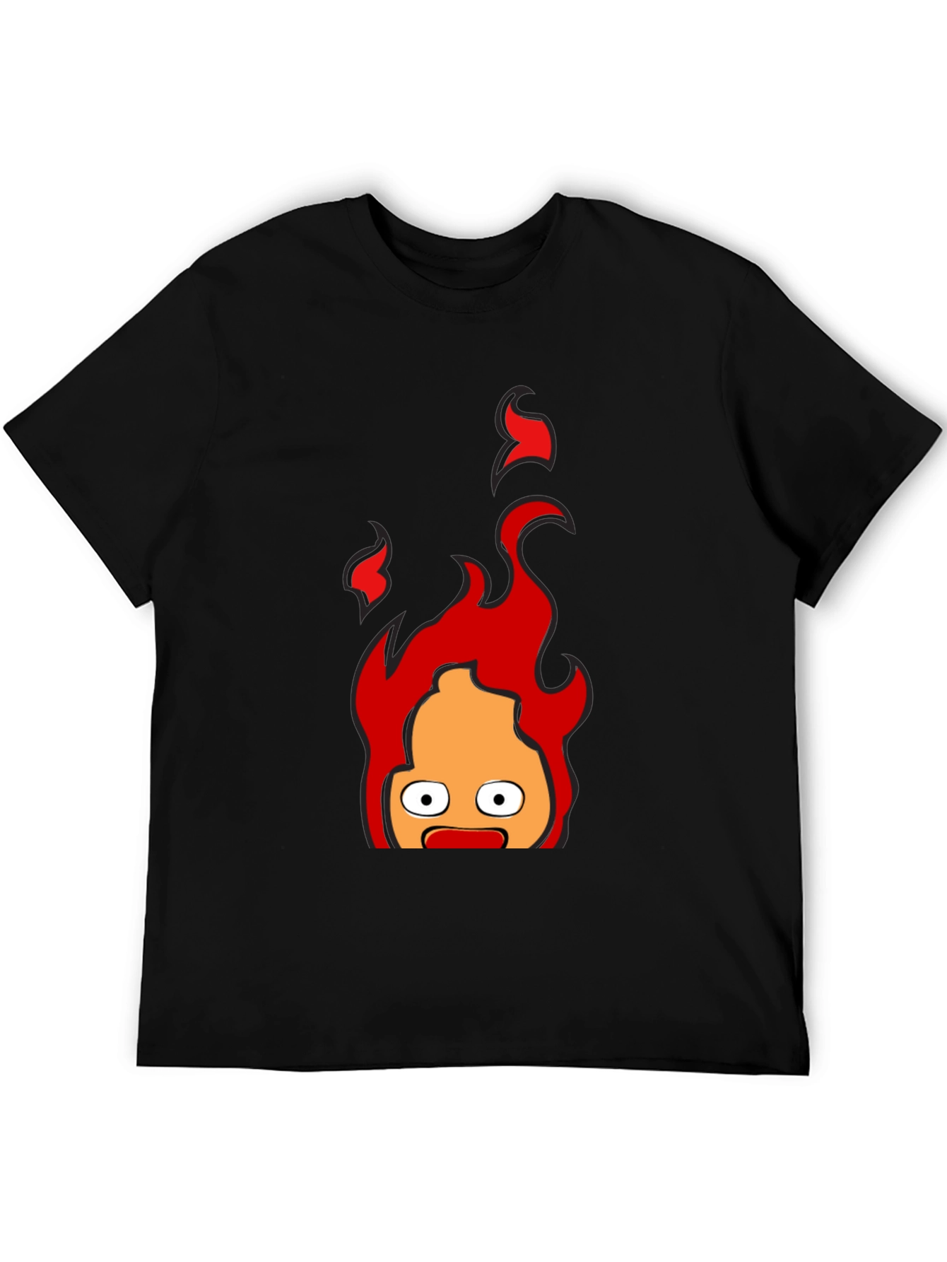 Calcifer Flame T-Shirt - Animated Fire Demon