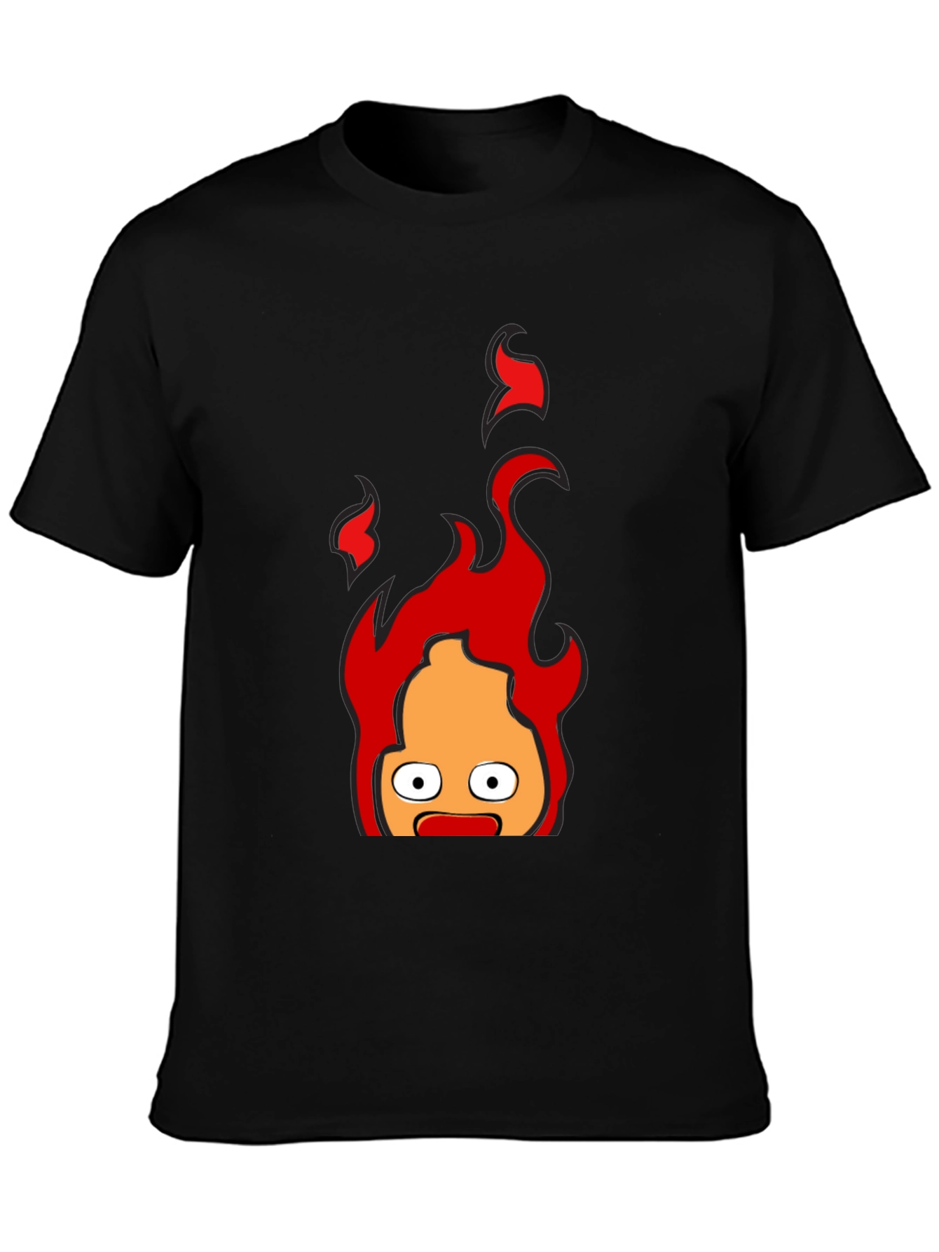 Calcifer Flame T-Shirt - Animated Fire Demon