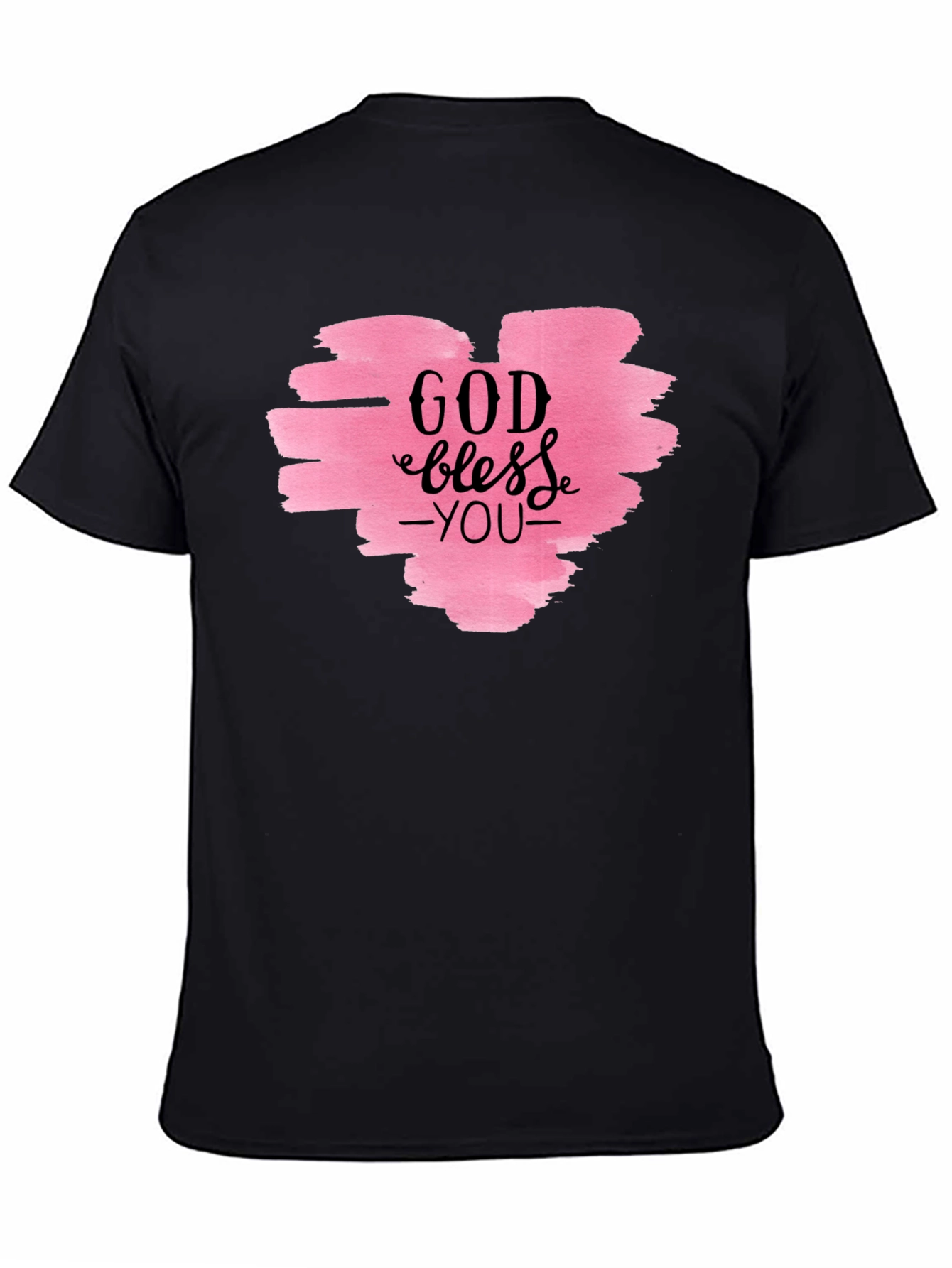 God Bless You T-Shirt - Pink Heart Design