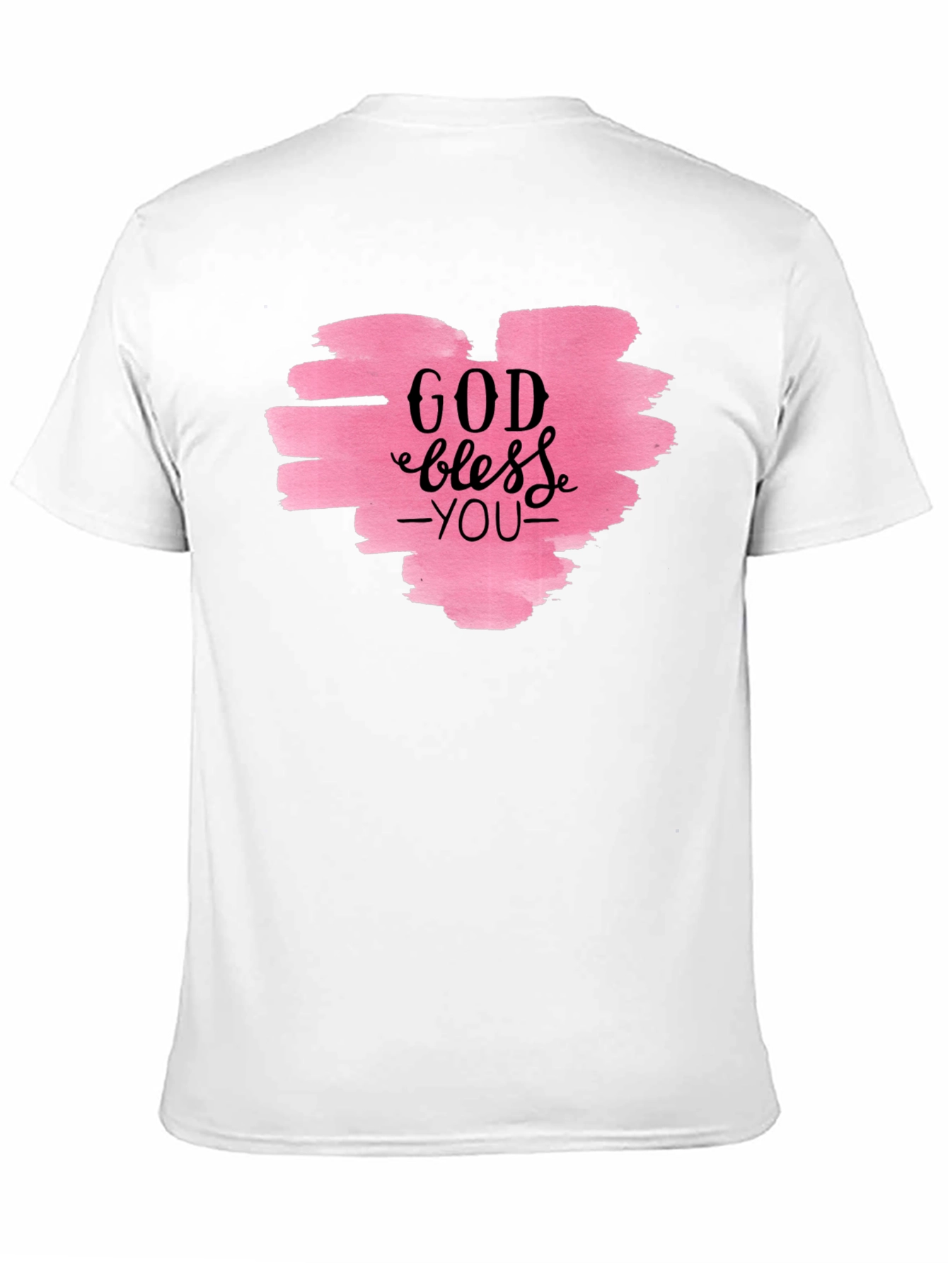 God Bless You T-Shirt - Pink Heart Design