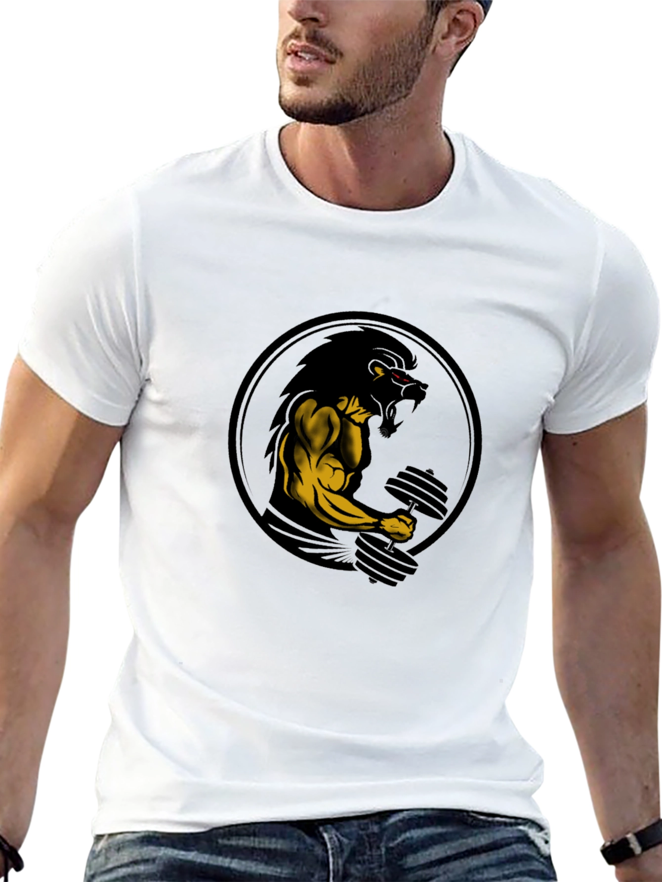 Lion Gym T-Shirt - Beast Mode Apparel