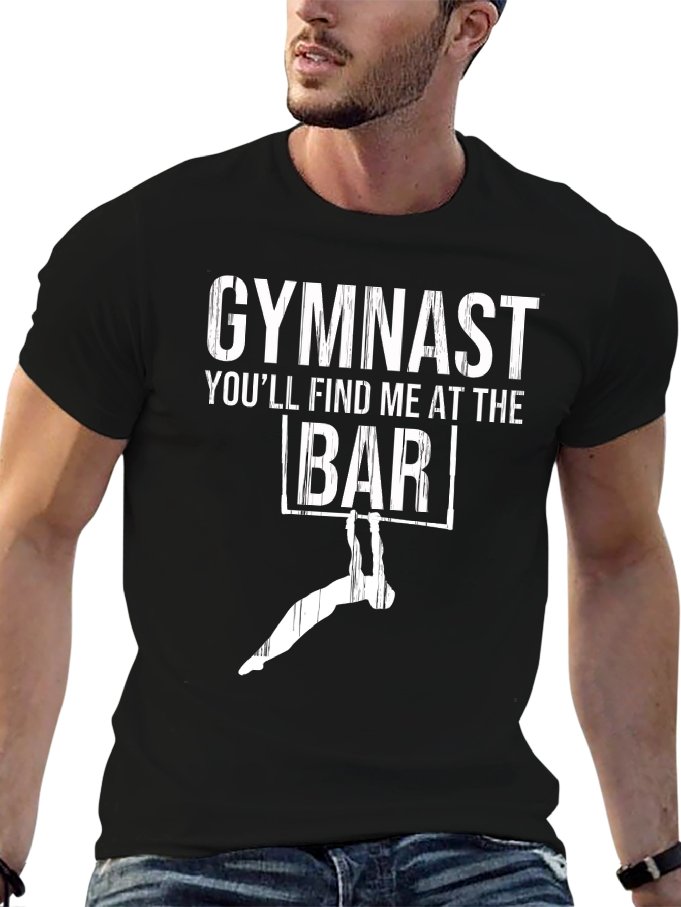 Gymnast Bar Graphic T-Shirt