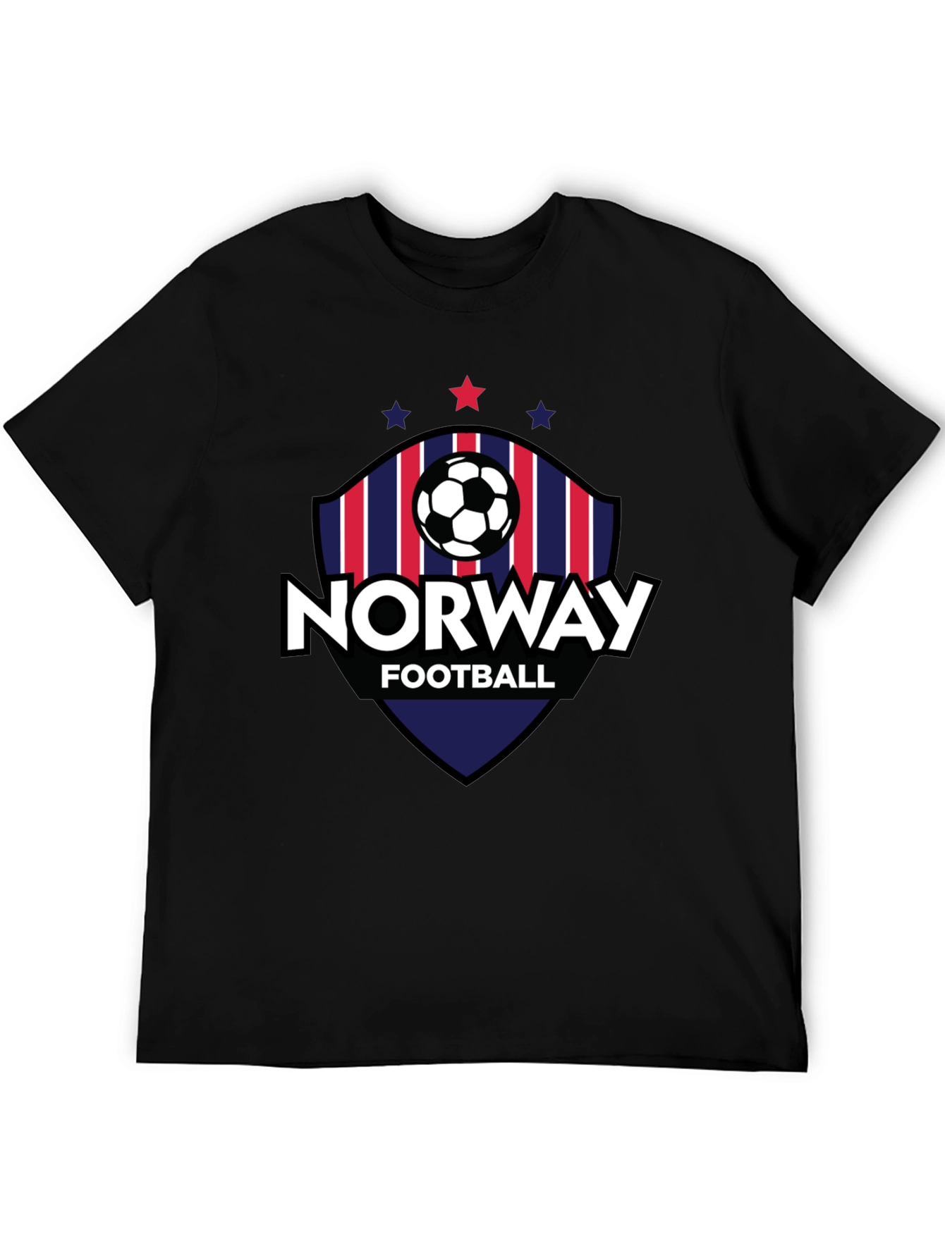 Norway Football Graphic Tee - Black
