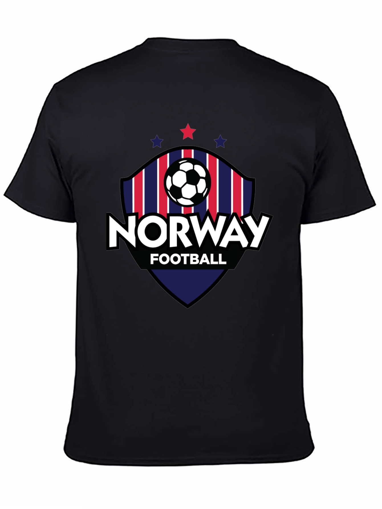 Norway Football Graphic Tee - Black