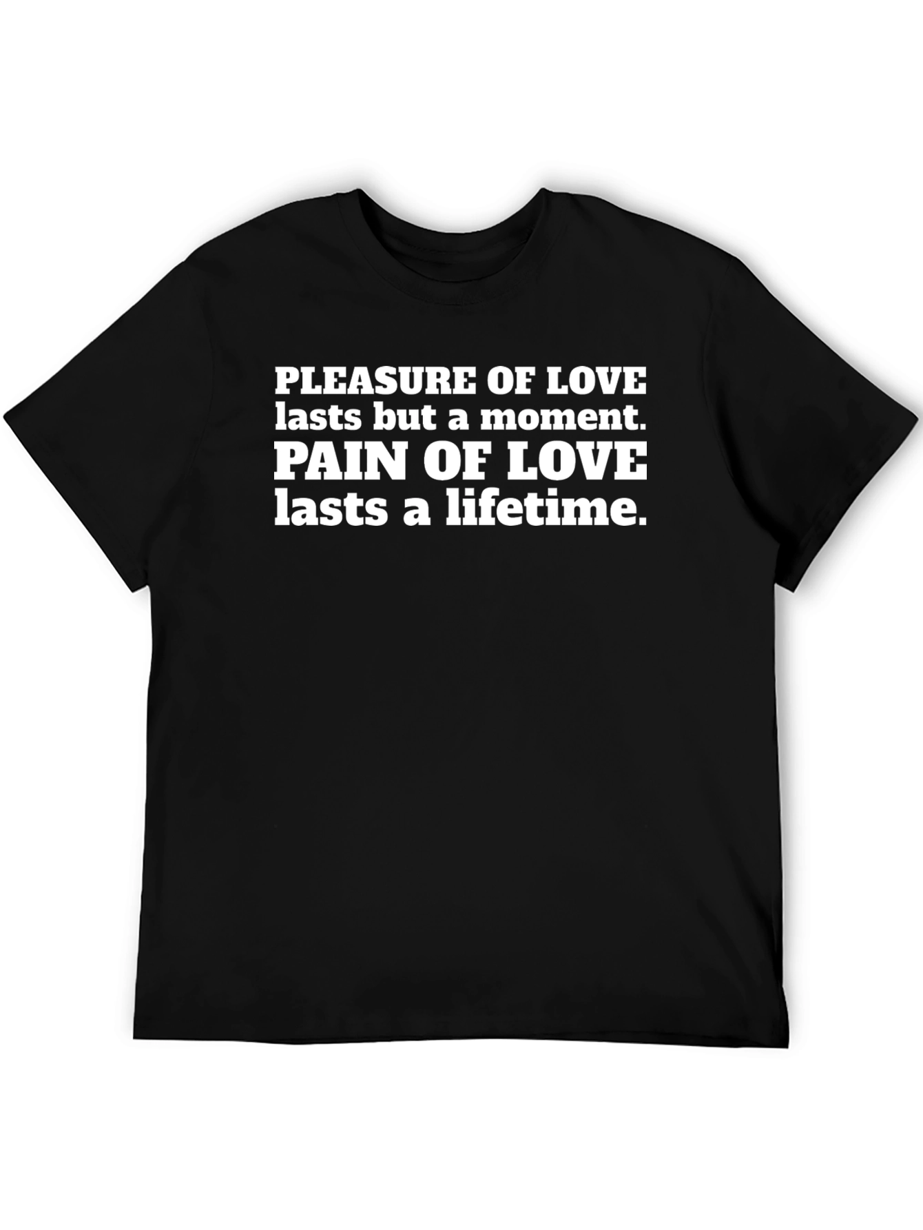 Pleasure & Pain of Love Black Graphic Tee