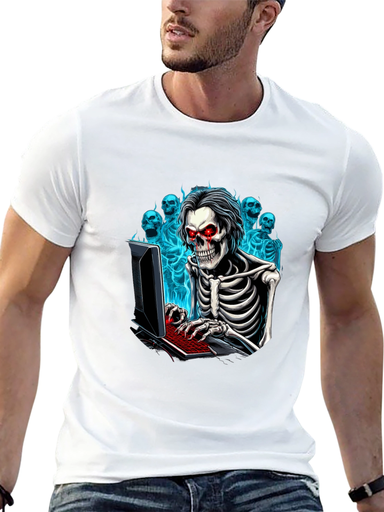 Skeleton Hacker T-Shirt