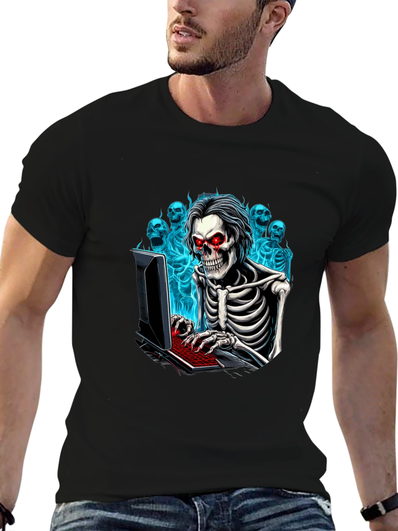 Skeleton Hacker T-Shirt