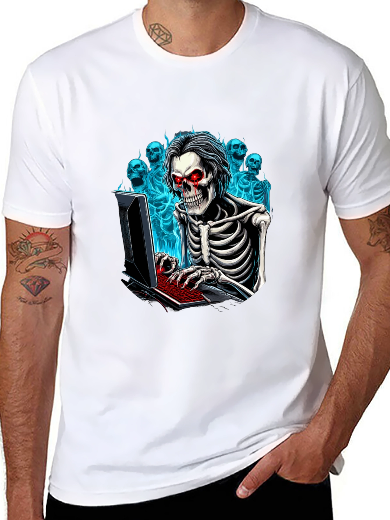 Skeleton Hacker T-Shirt