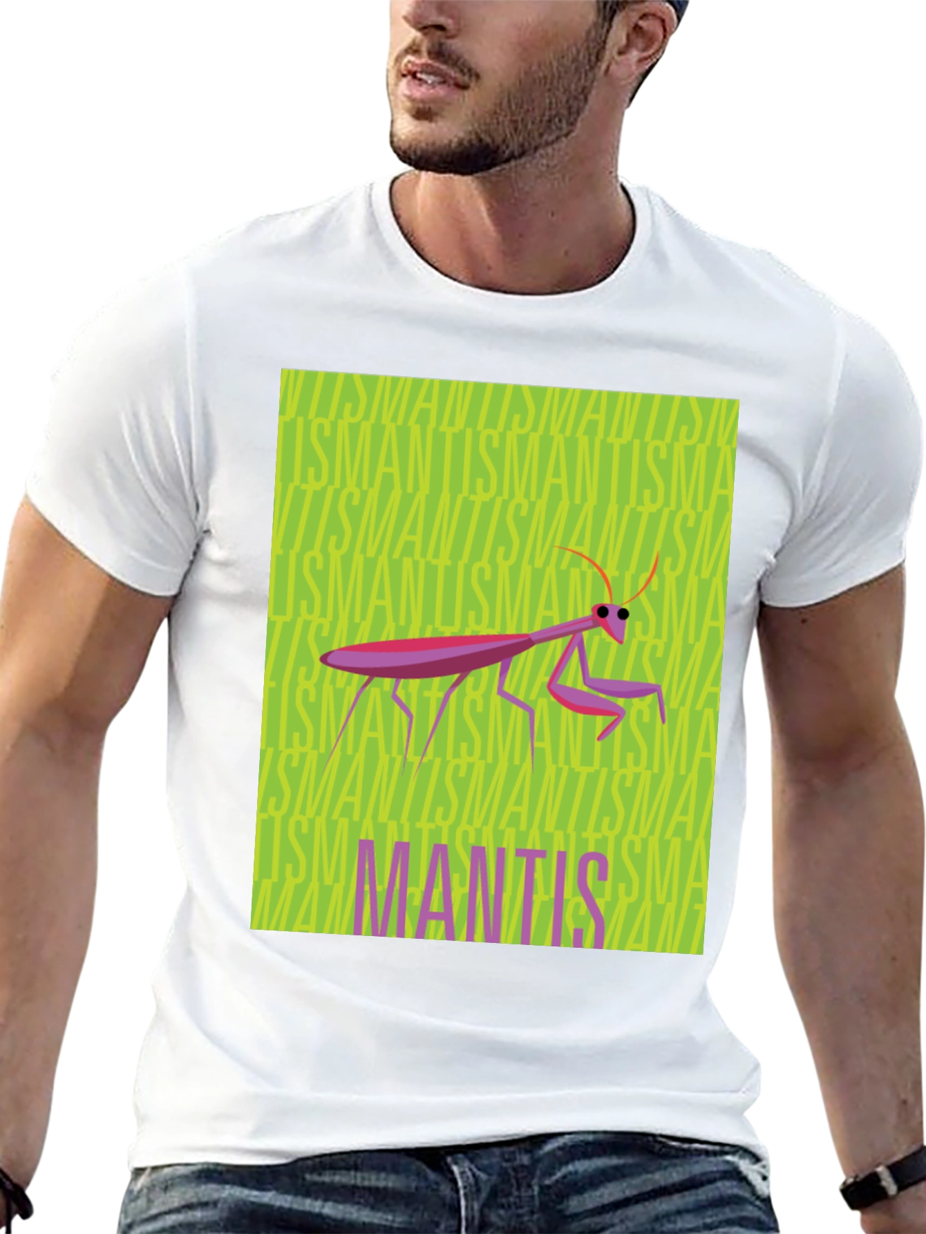 Mantis Graphic Tee - Unique Insect Design T-Shirt