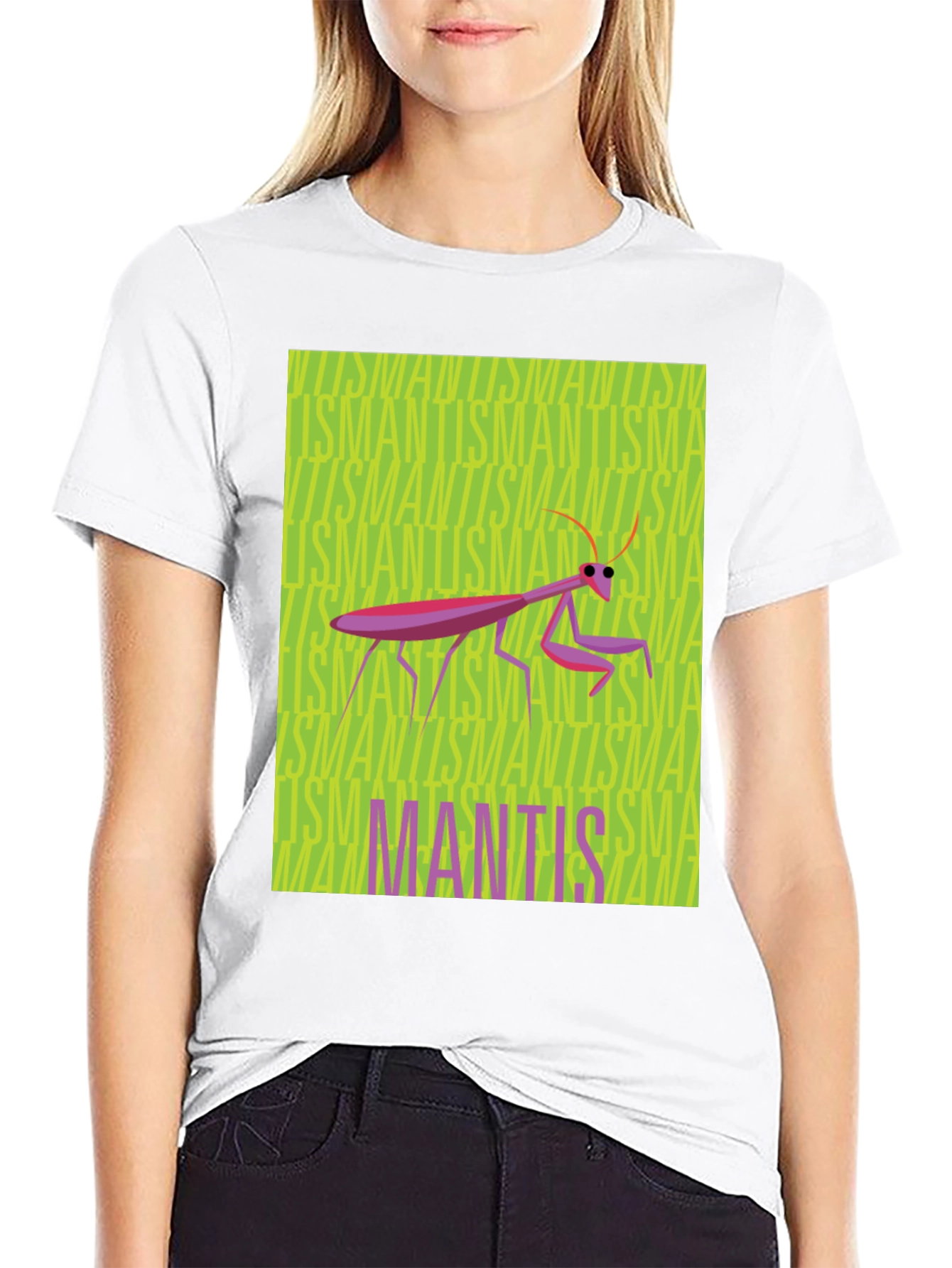Mantis Graphic Tee - Unique Insect Design T-Shirt