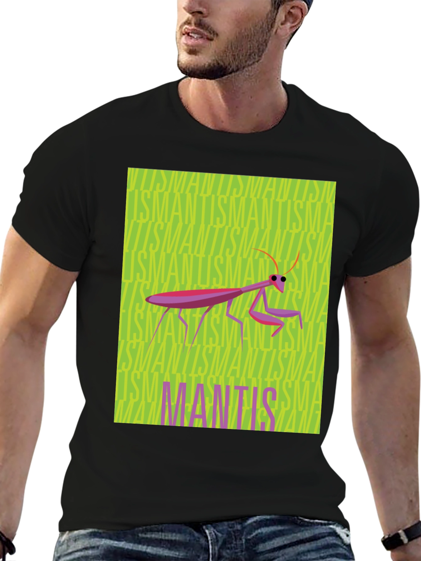 Mantis Graphic Tee - Unique Insect Design T-Shirt
