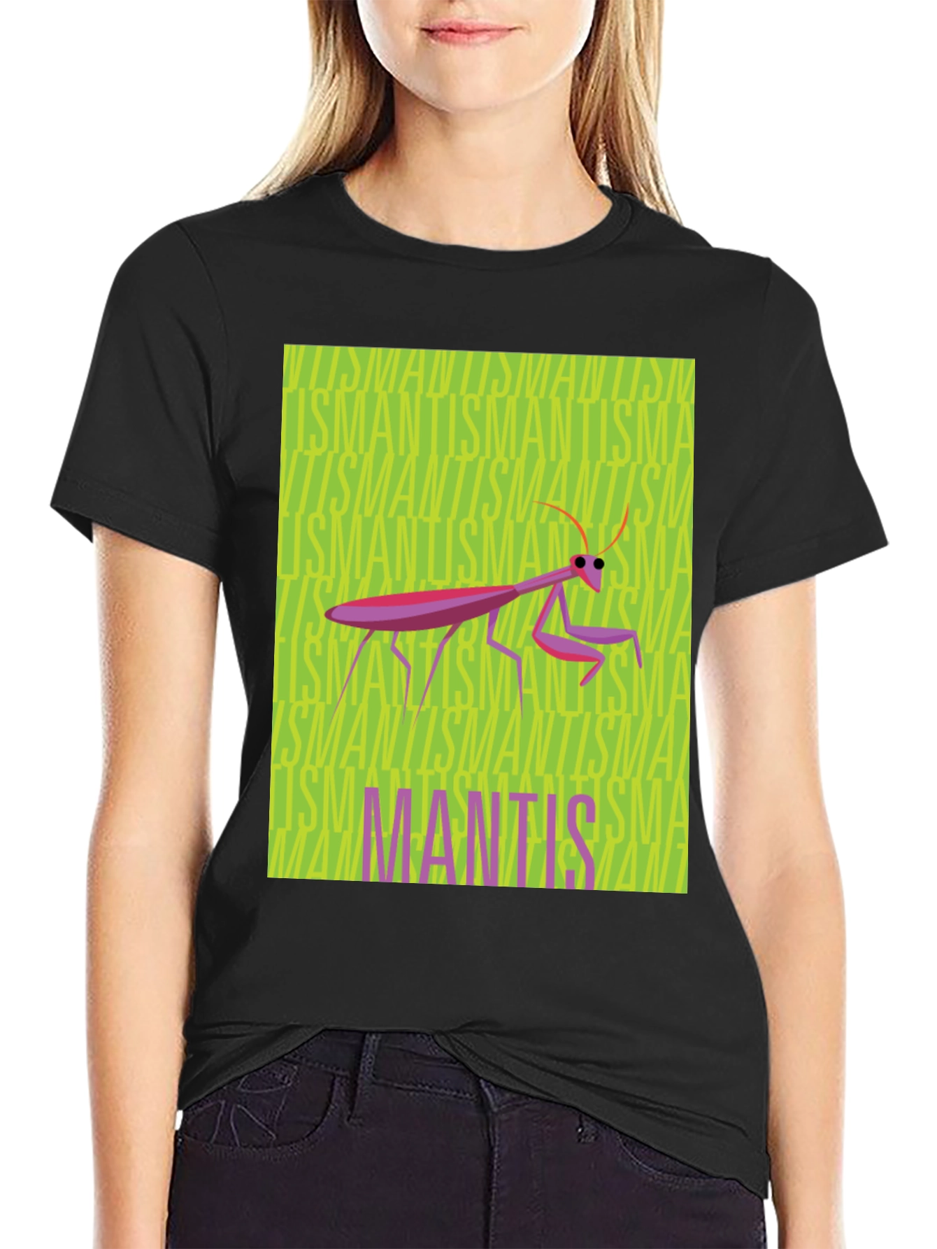 Mantis Graphic Tee - Unique Insect Design T-Shirt