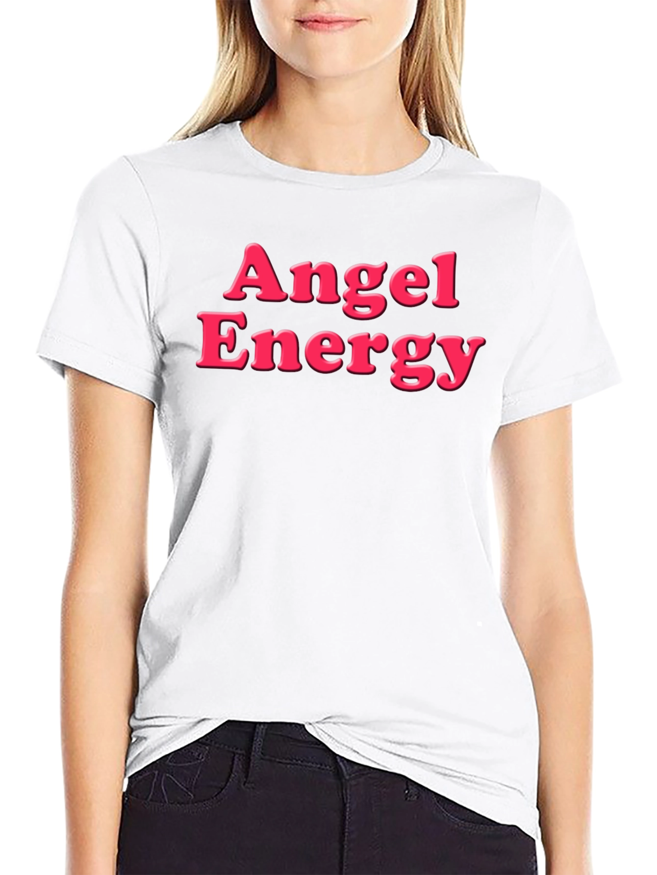 Angel Energy Black Graphic Tee