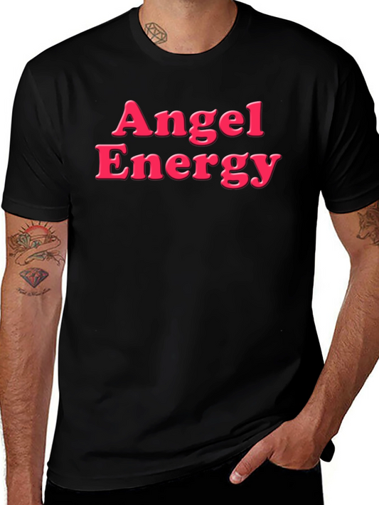 Angel Energy Black Graphic Tee