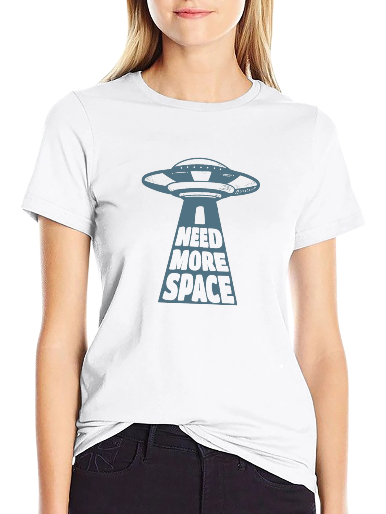 I Need More Space UFO Graphic T-Shirt