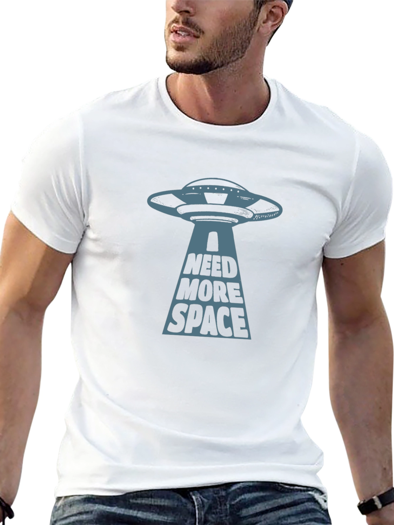 I Need More Space UFO Graphic T-Shirt