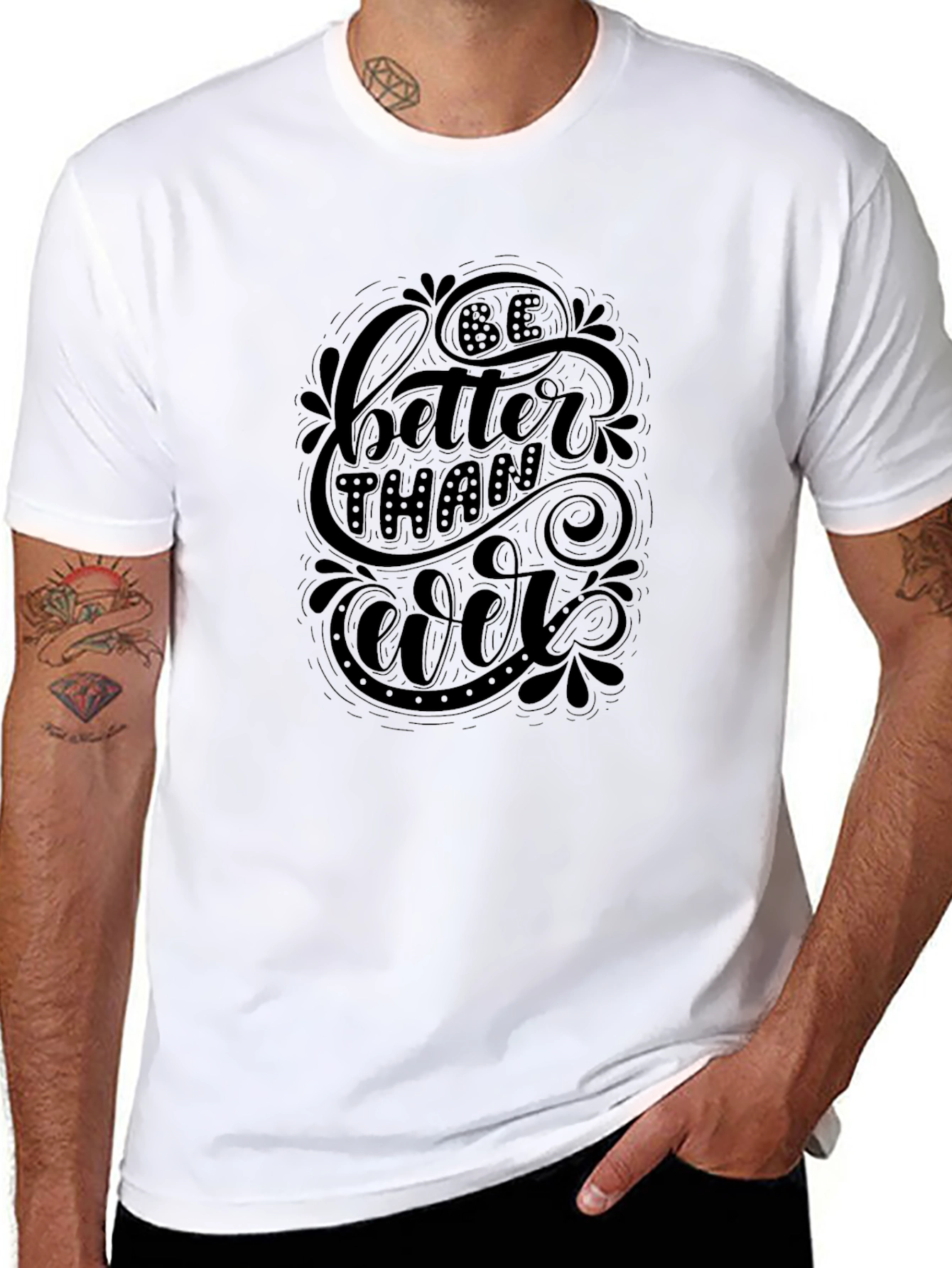 Be Better Than Ever Black Graphic T-Shirt