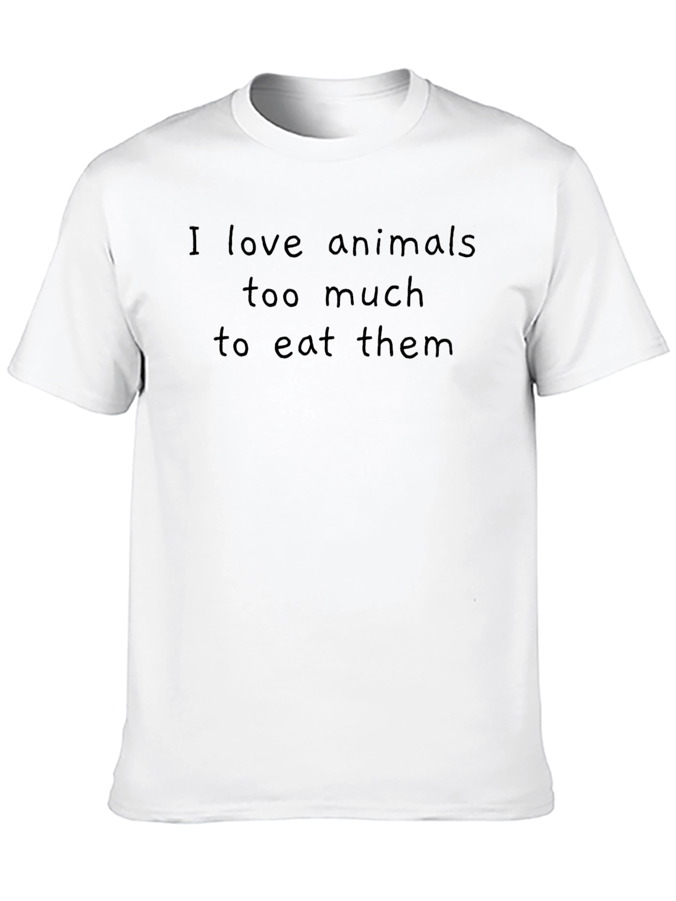 Vegan Statement T-Shirt - I Love Animals