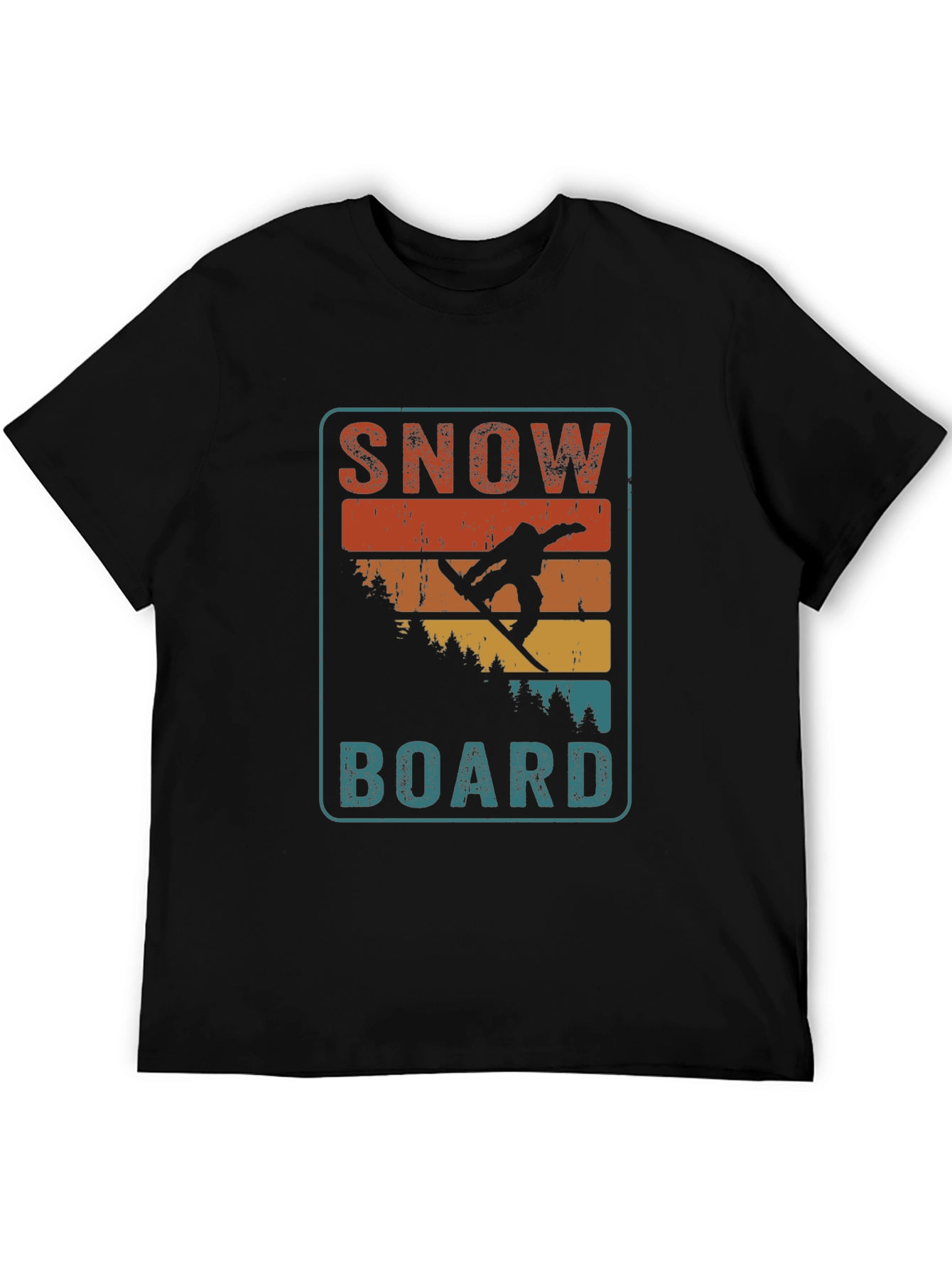 Retro Snowboard Graphic T-Shirt
