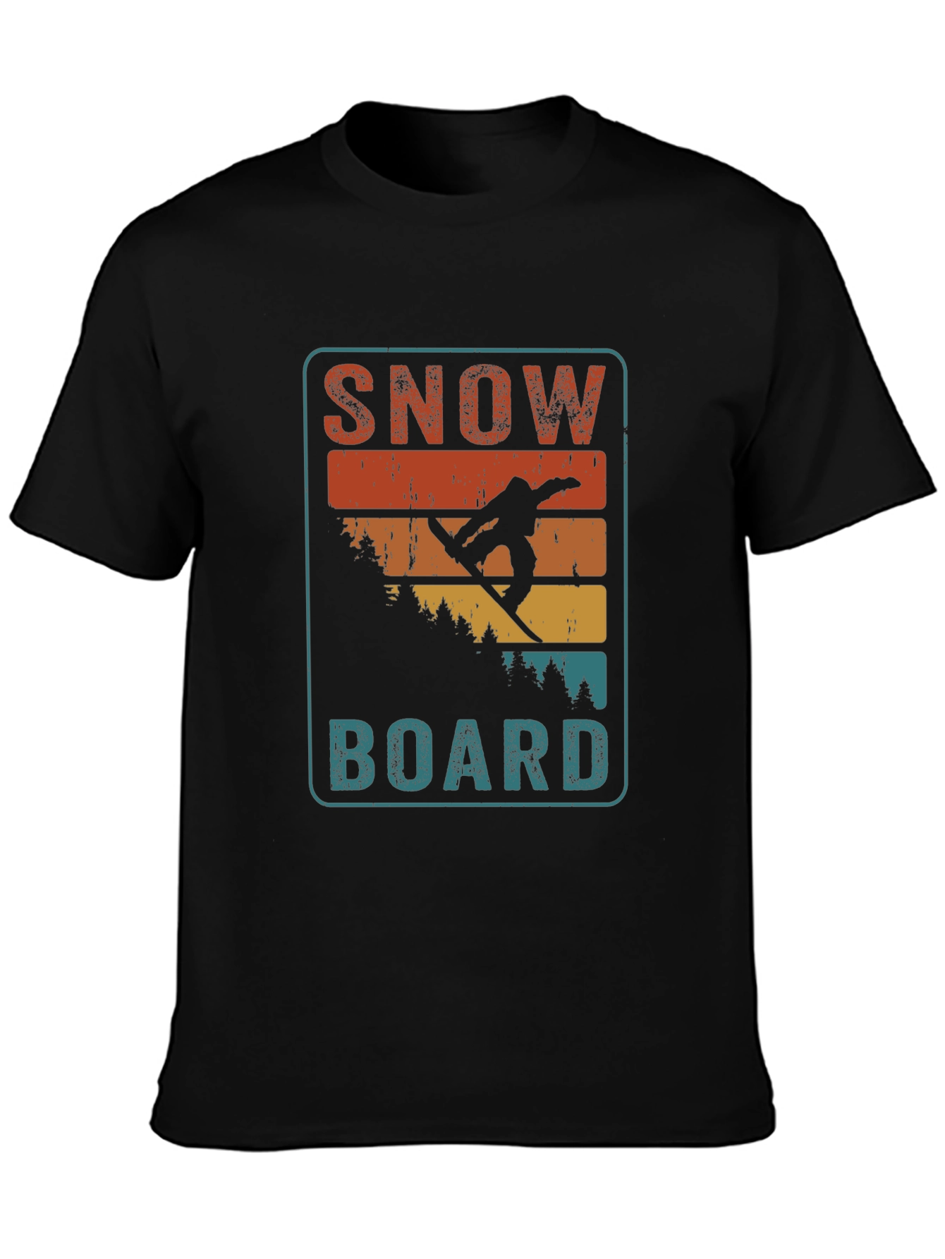 Retro Snowboard Graphic T-Shirt