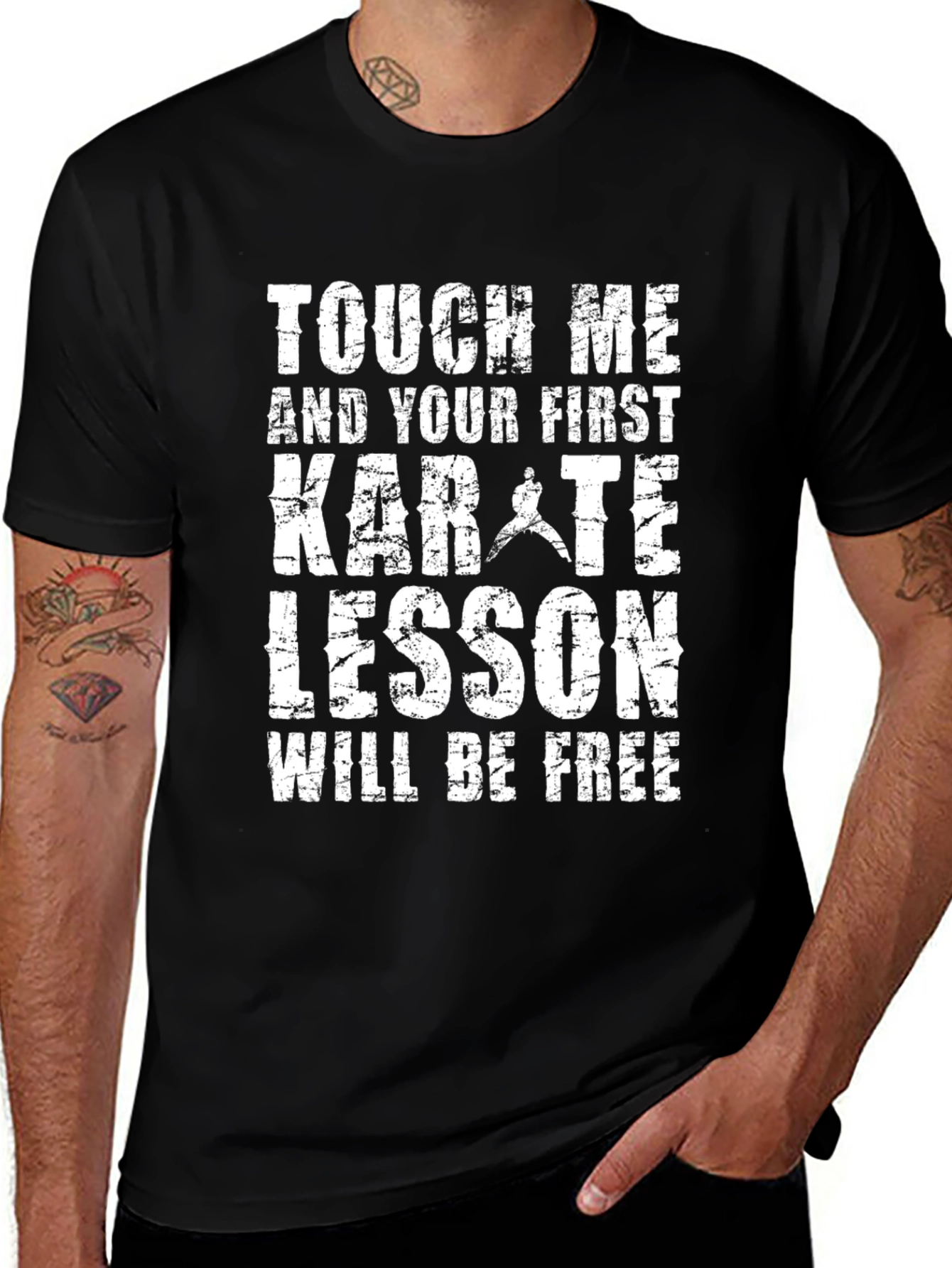 Karate Lesson Free T-Shirt Funny Martial Arts Tee
