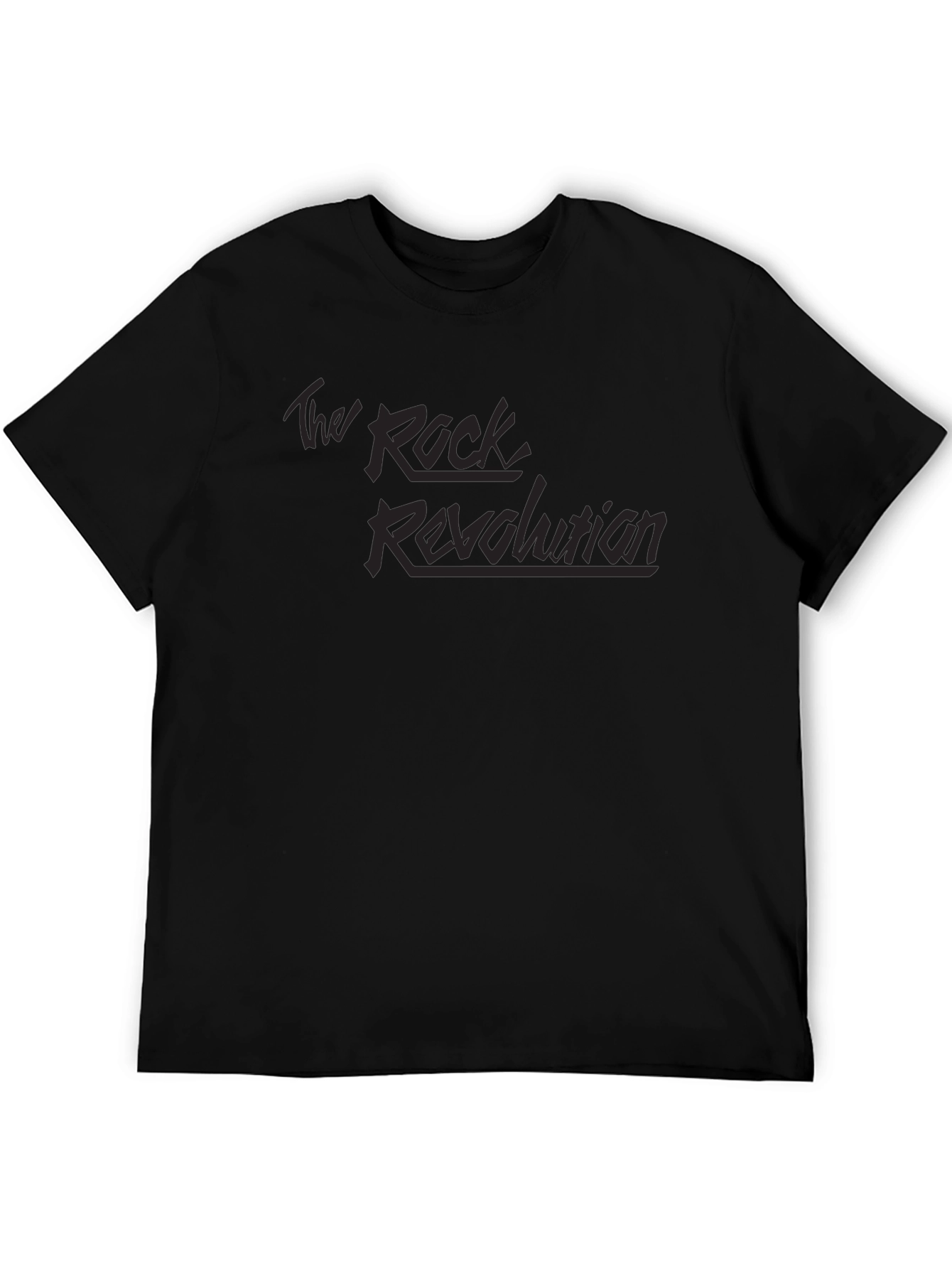 The Rock Revolution Black Graphic T-Shirt