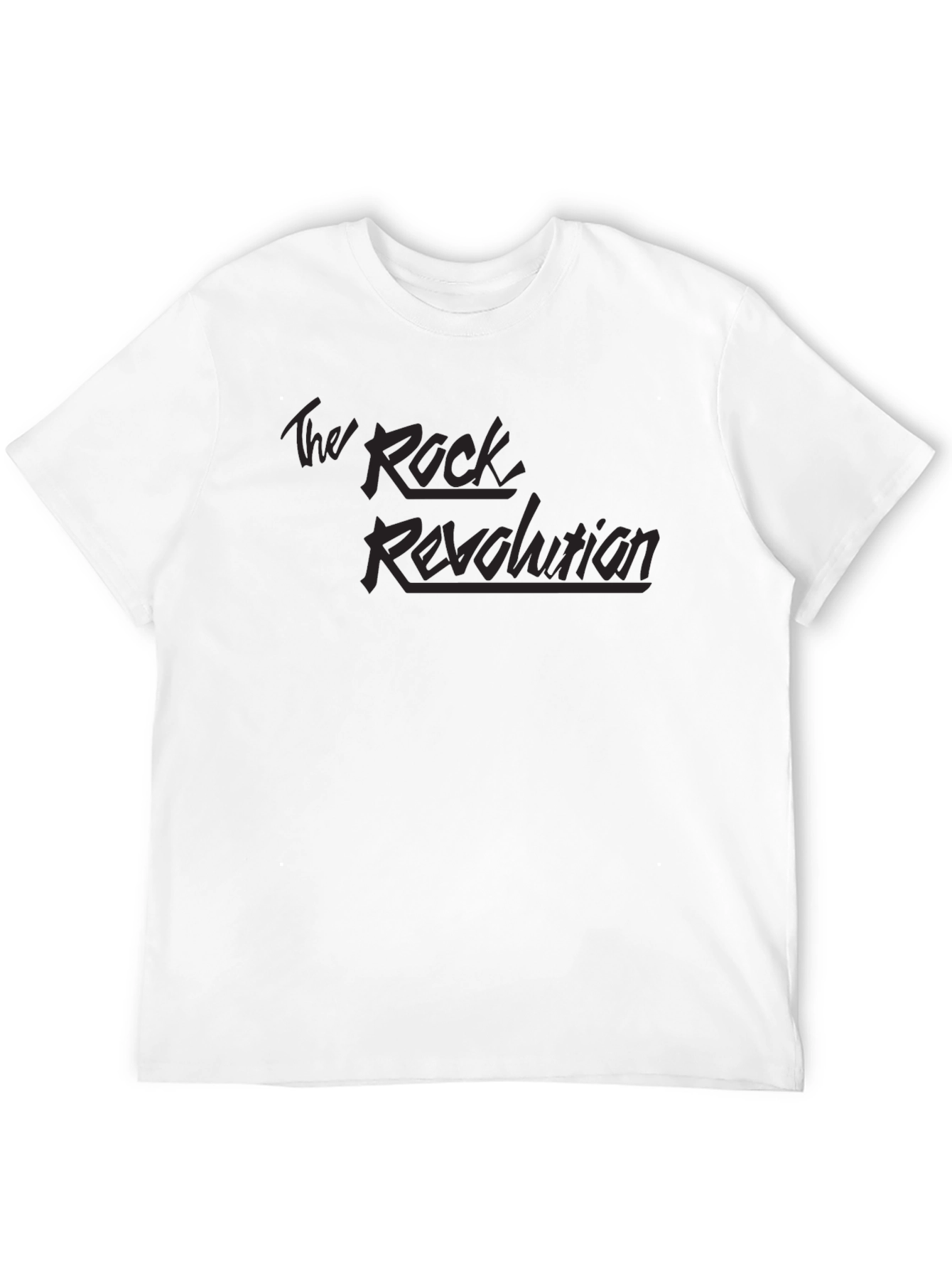 The Rock Revolution Black Graphic T-Shirt